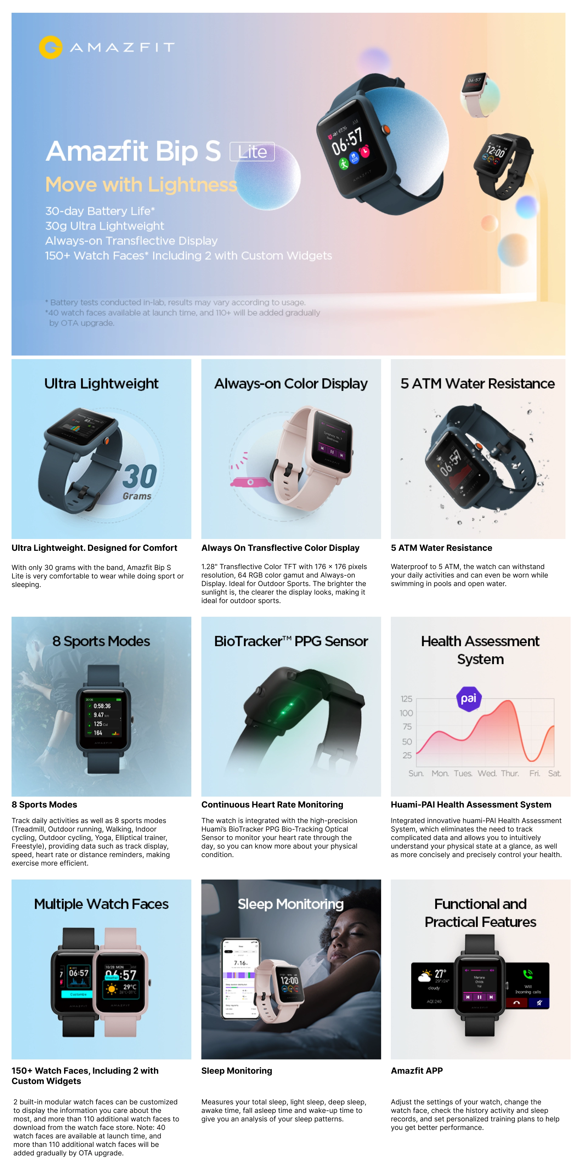 Shop for Huami Amazfit Bip S Lite Smartwatch Charcoal Black!