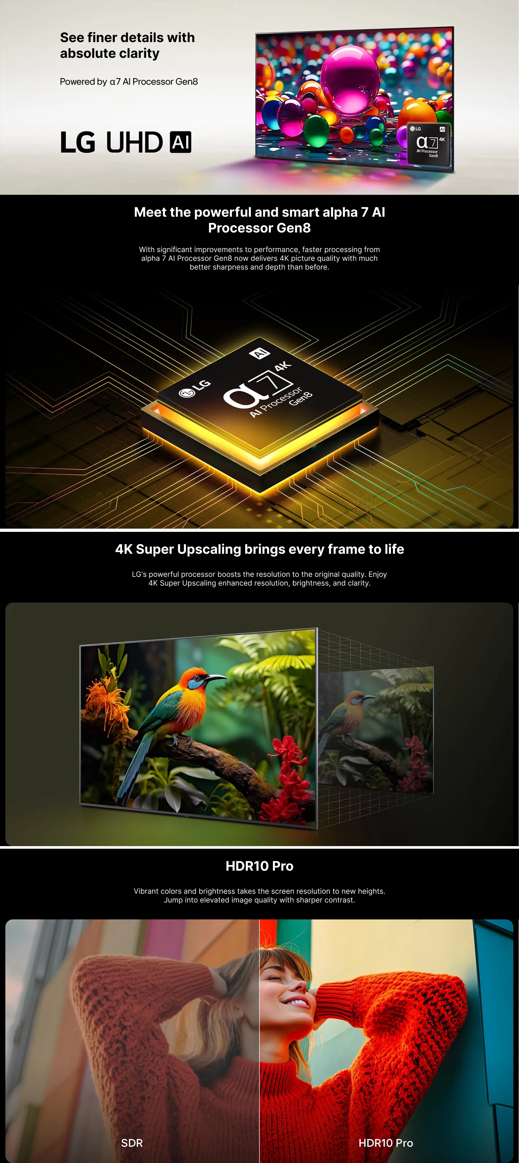 LG 4K Ultra HD Smart LED TV UA75 web view 2