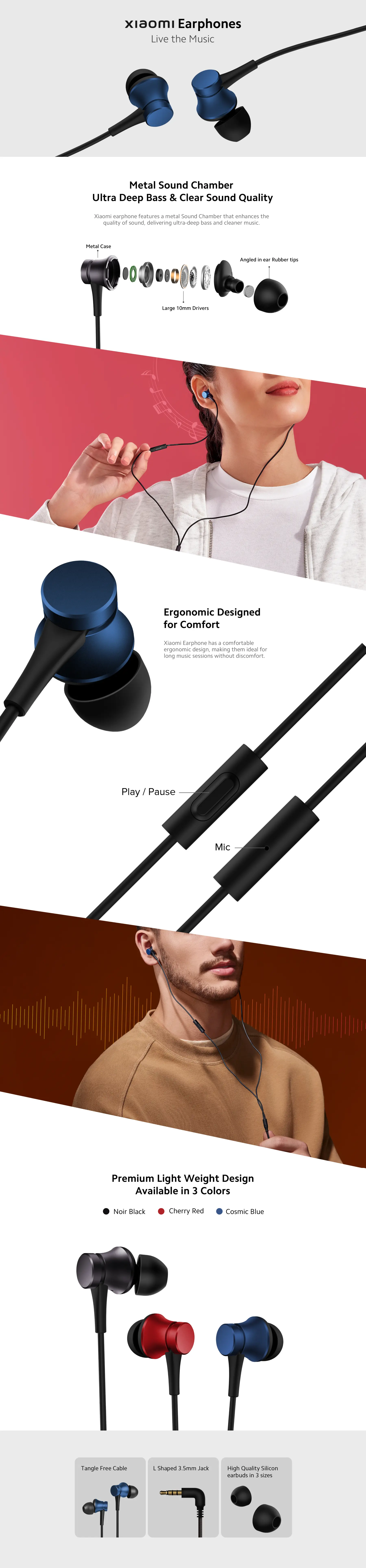 Buy Mi Basic Earphone (Blue) with best prices in India