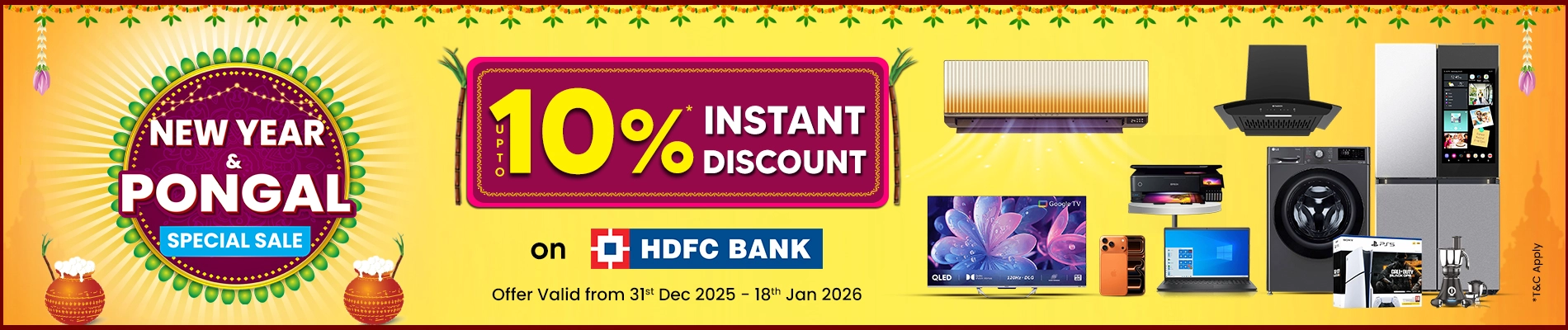 New-Year-Pongal-Special-Sale-upto-10%-Instant-Discount-HDFC-BANK