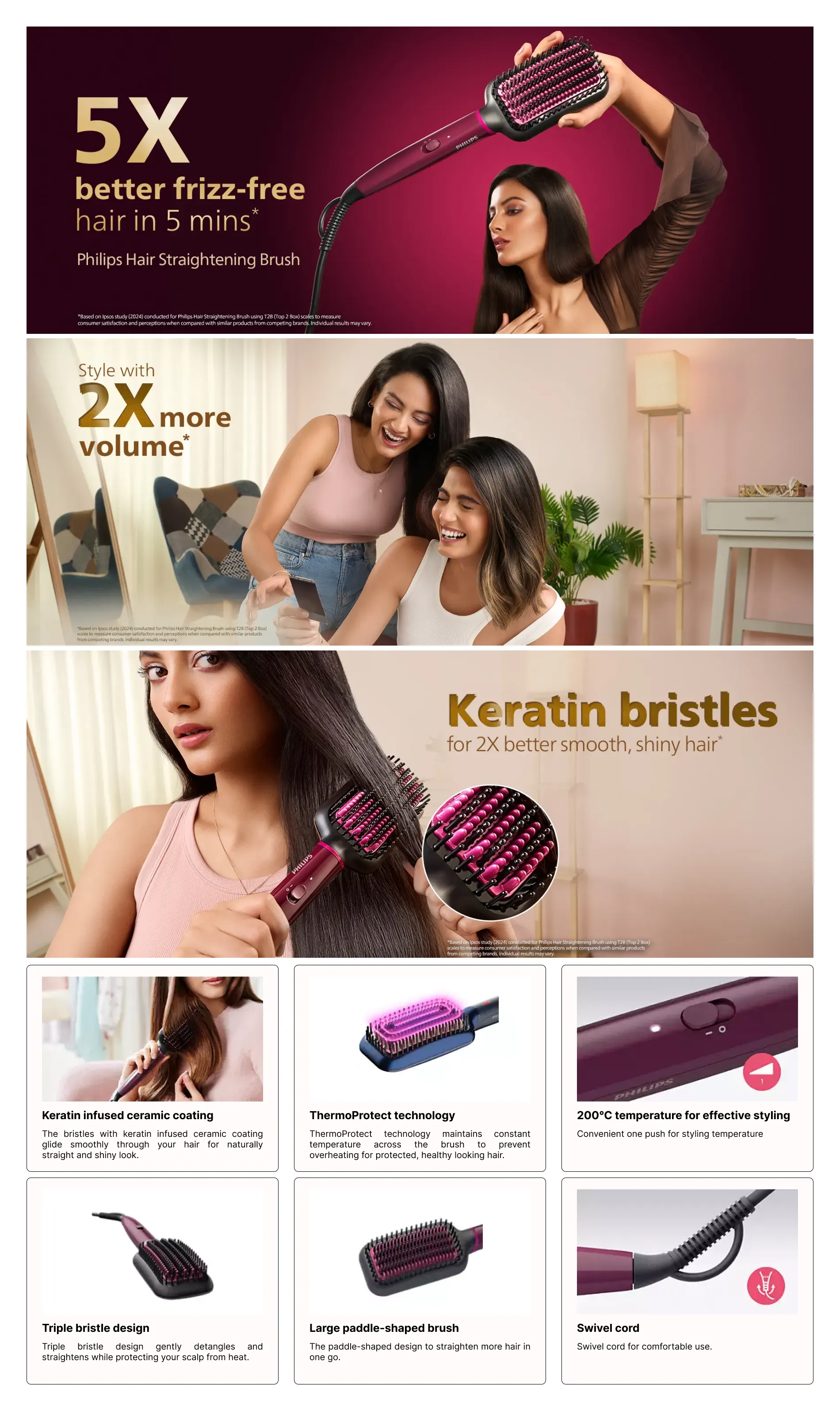 Philips Straightener Best Straightening Brush For Frizzy Hair