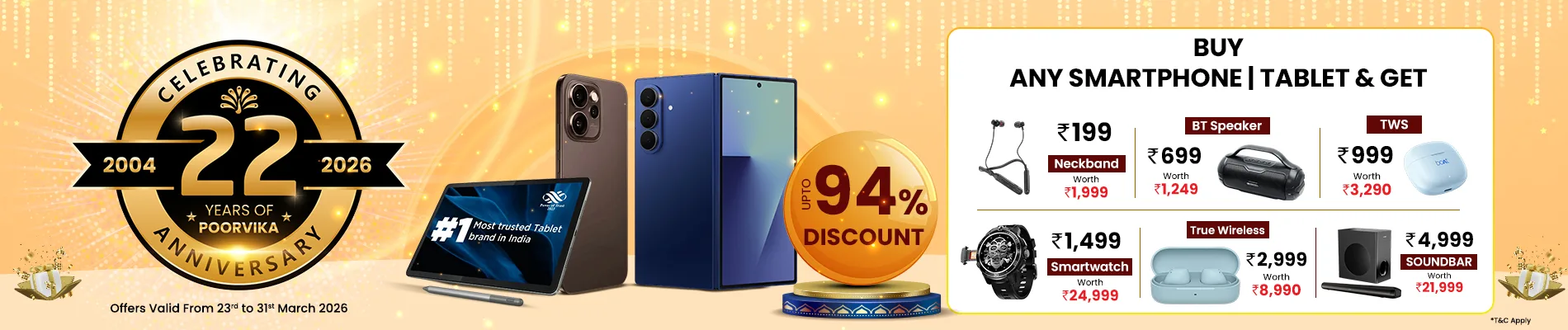 Poorvika-celebrating-22-years-of-anniversary-94%-discount