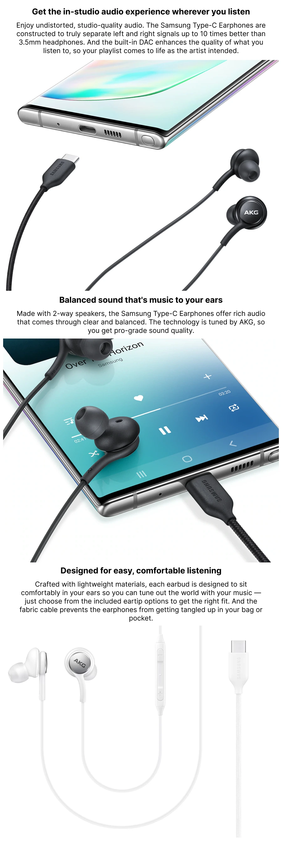 Buy Samsung AKG EO-IC100 Type C Earphone at Poorvika