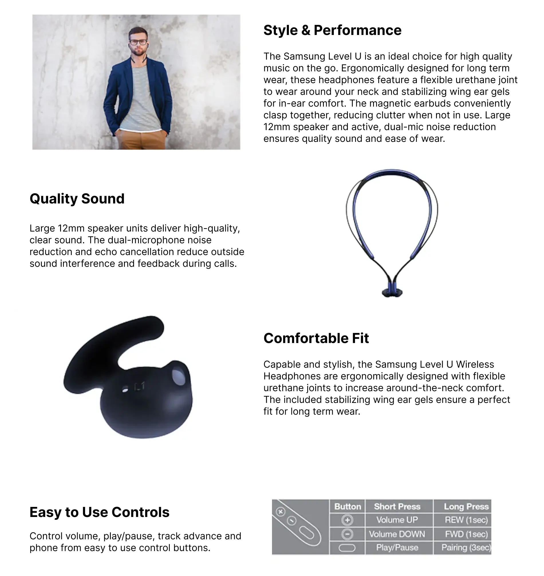 Eo Bg920 Samsung Level U Latest Model U Level Earphone Samsung