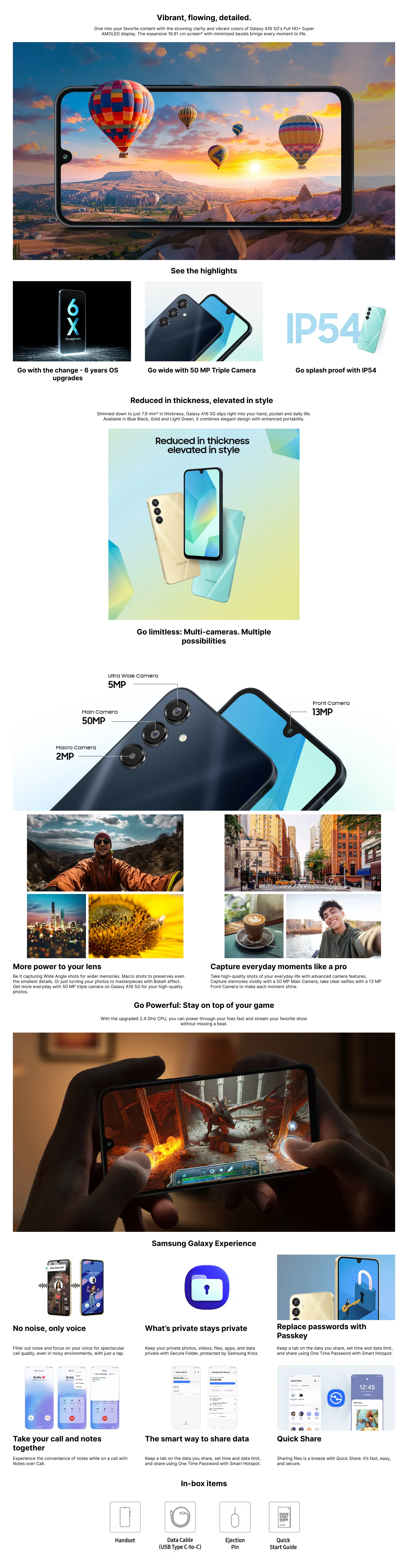 Samsung Galaxy A16 5G web