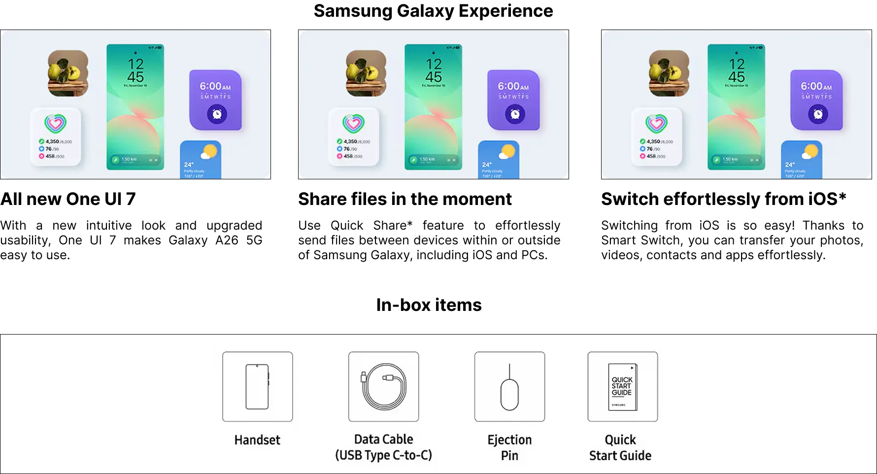 Samsung Galaxy A26 5G web view 3