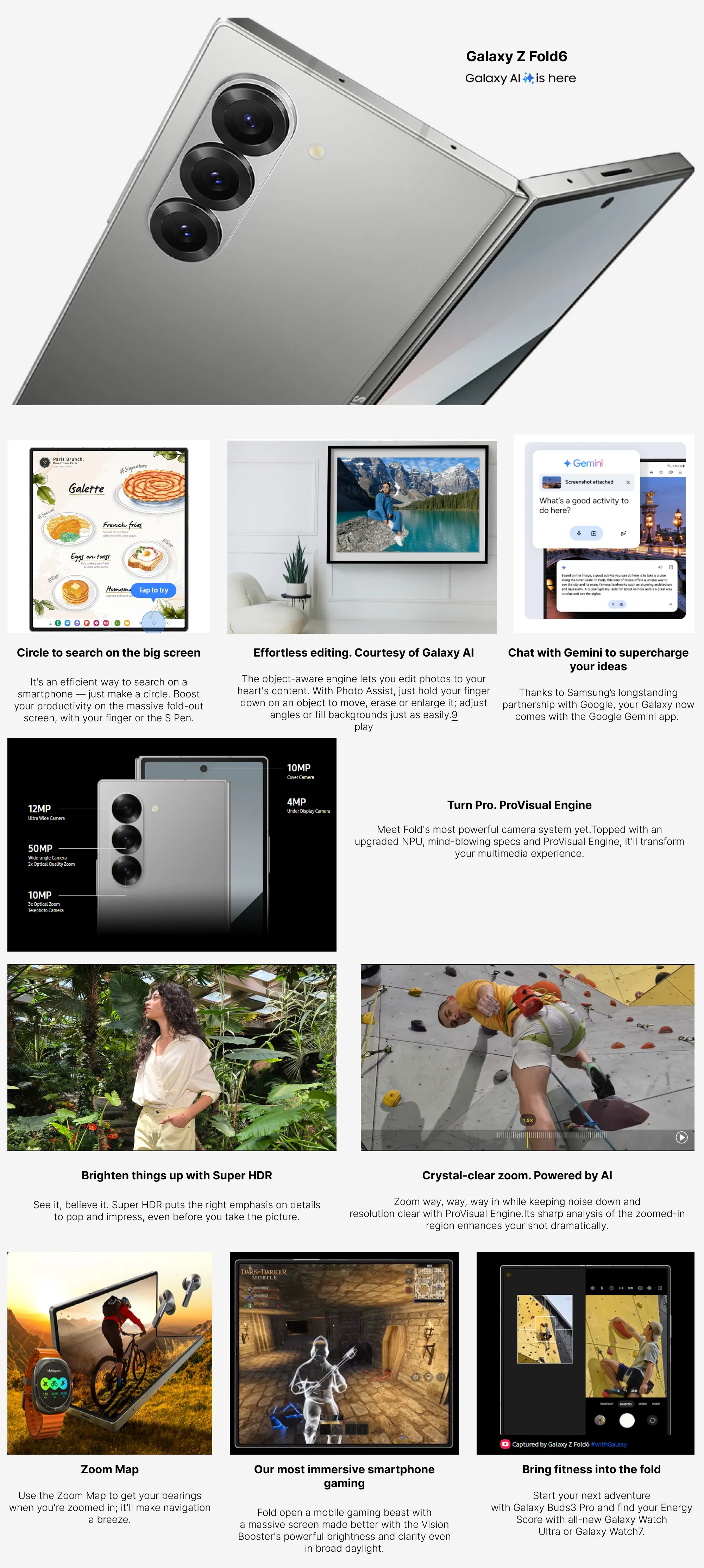 Samsung Galaxy Z Fold 6 5G wweb