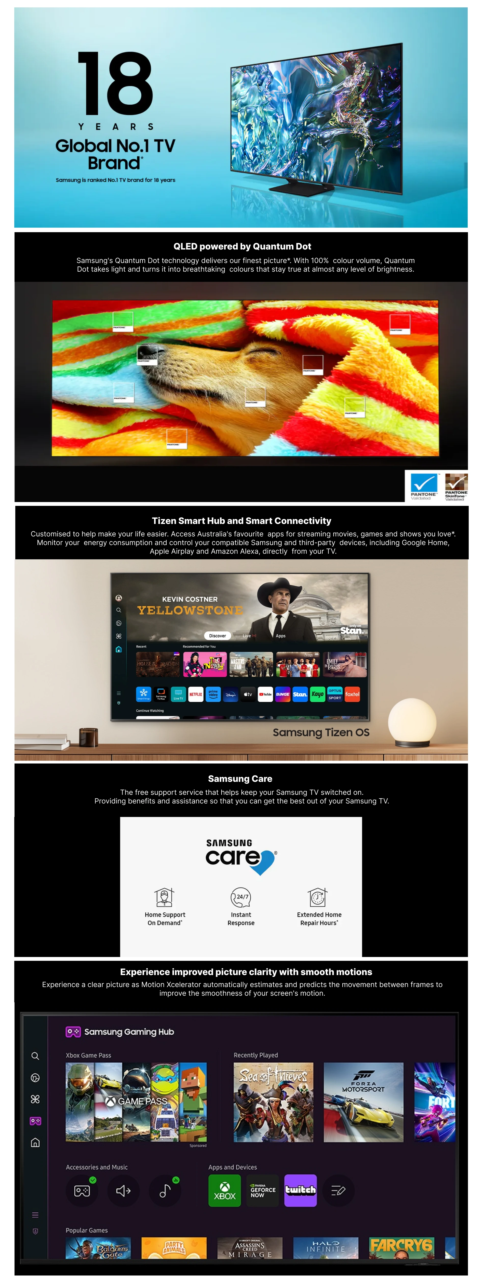 Samsung QLED 4K Ultra HD Smart TV web