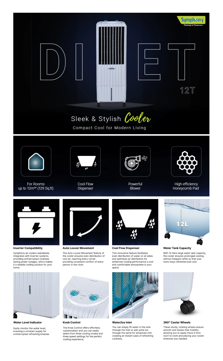 12 Litre Symphony 12t Price Buy Symphony Diet 12T Personal Tower