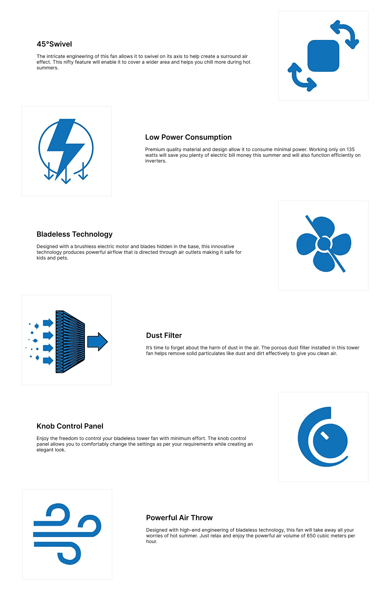 Symphony Surround Junior Bladeless Tower Fan