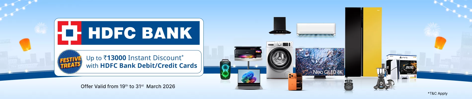 hdfc offers available at poorvika