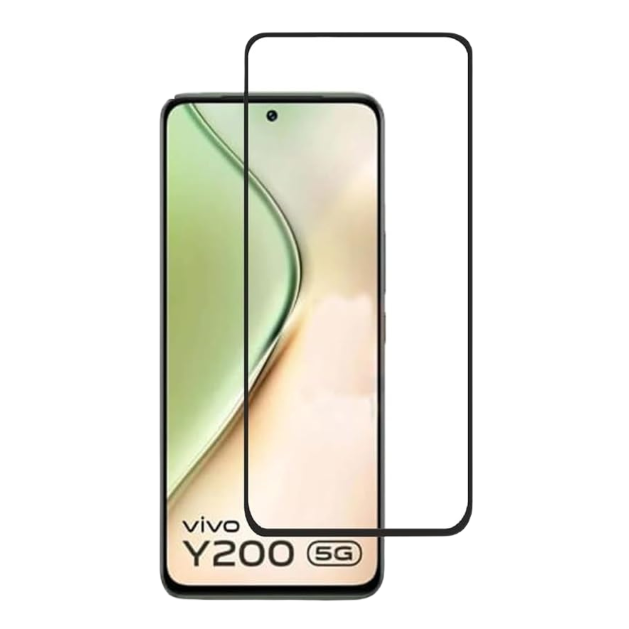 Buy Tempered Glass For Vivo Y200 in Black Online at Poorvika