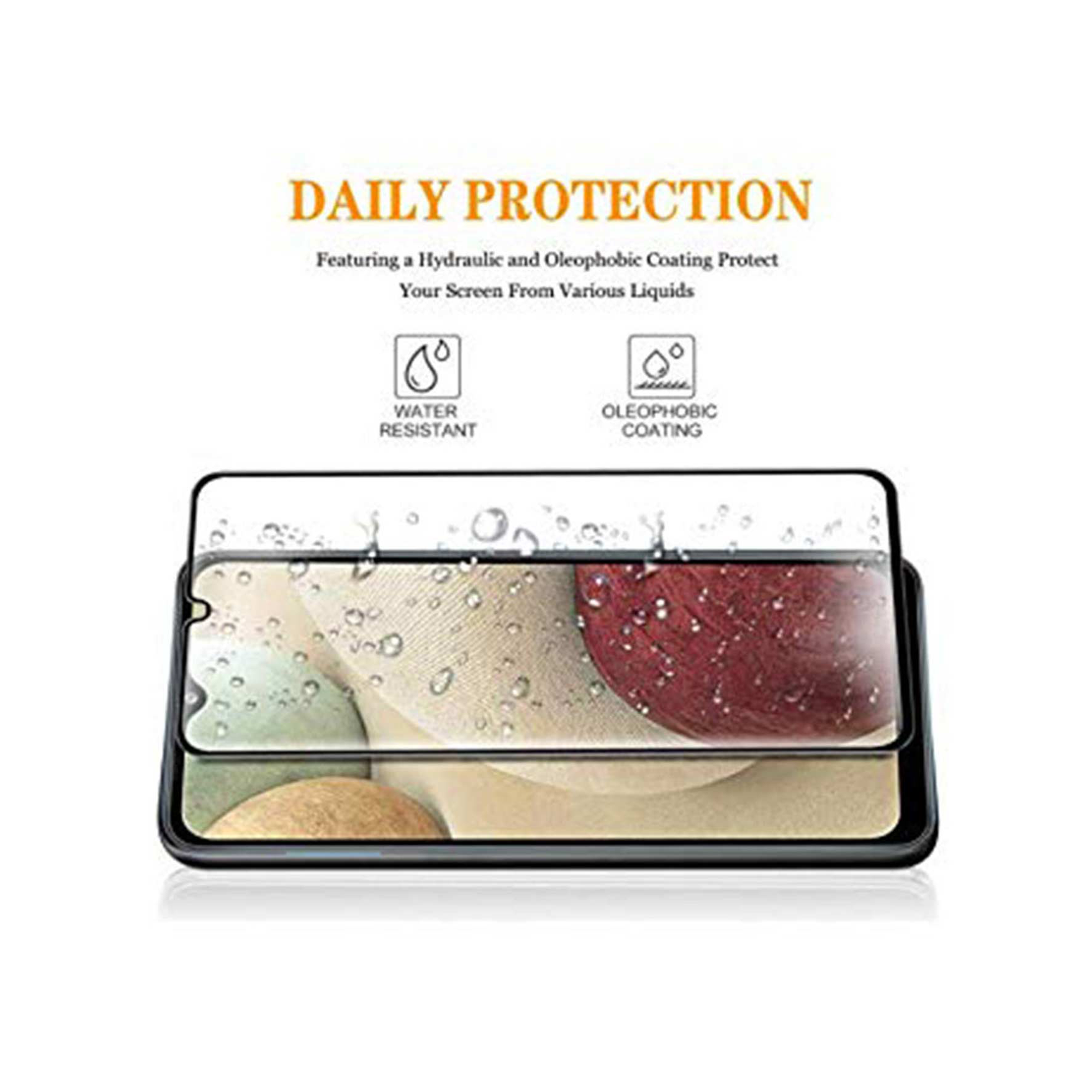 Buy 6D Tempered Screen Protector for Samsung A12/M02/M02s