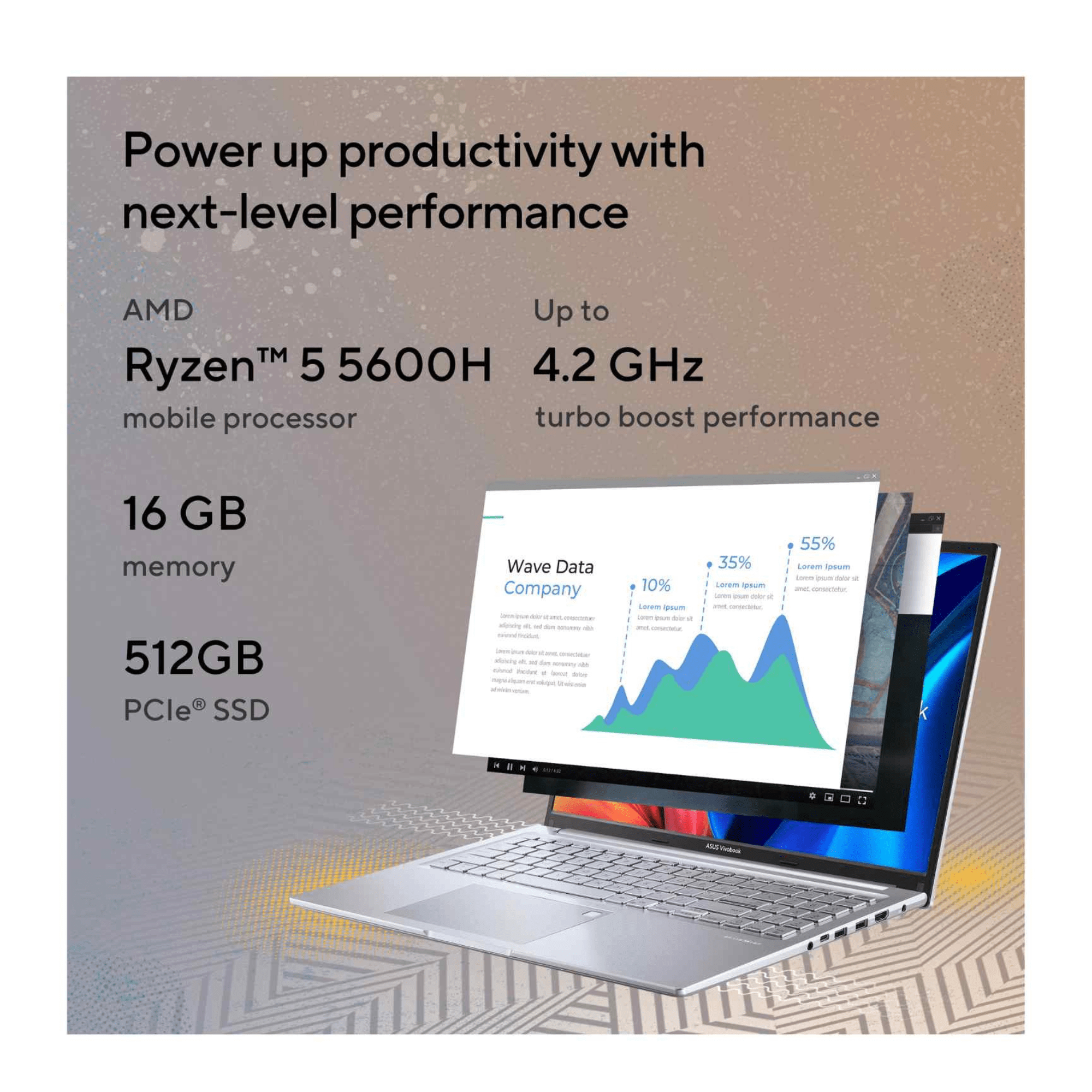 Get VivoBook 16X Ryzen R5 M1603QA-MB512WS Transparent Silver
