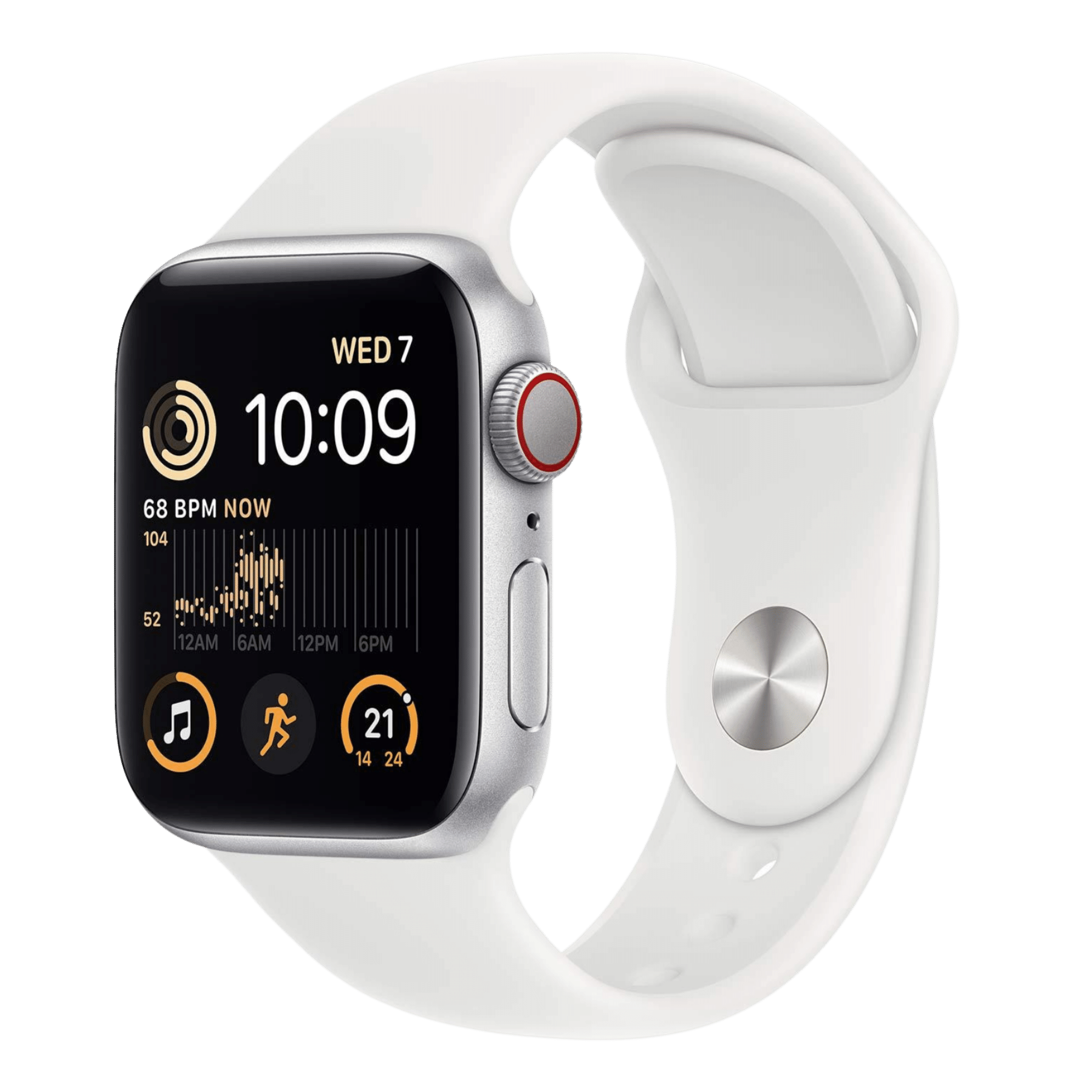 Get the best deal on Apple Watch SE GPS Silver White, 40 mm!