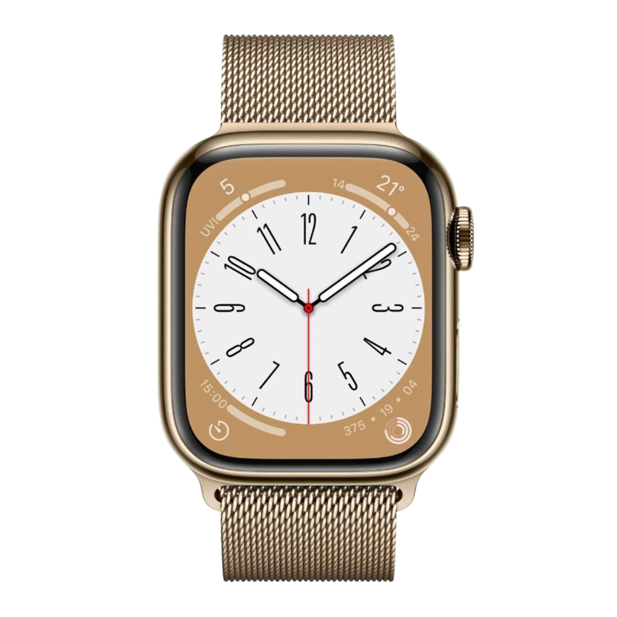 Get Apple Watch Series 8 GPS Cellular with Milanese Loop Gold