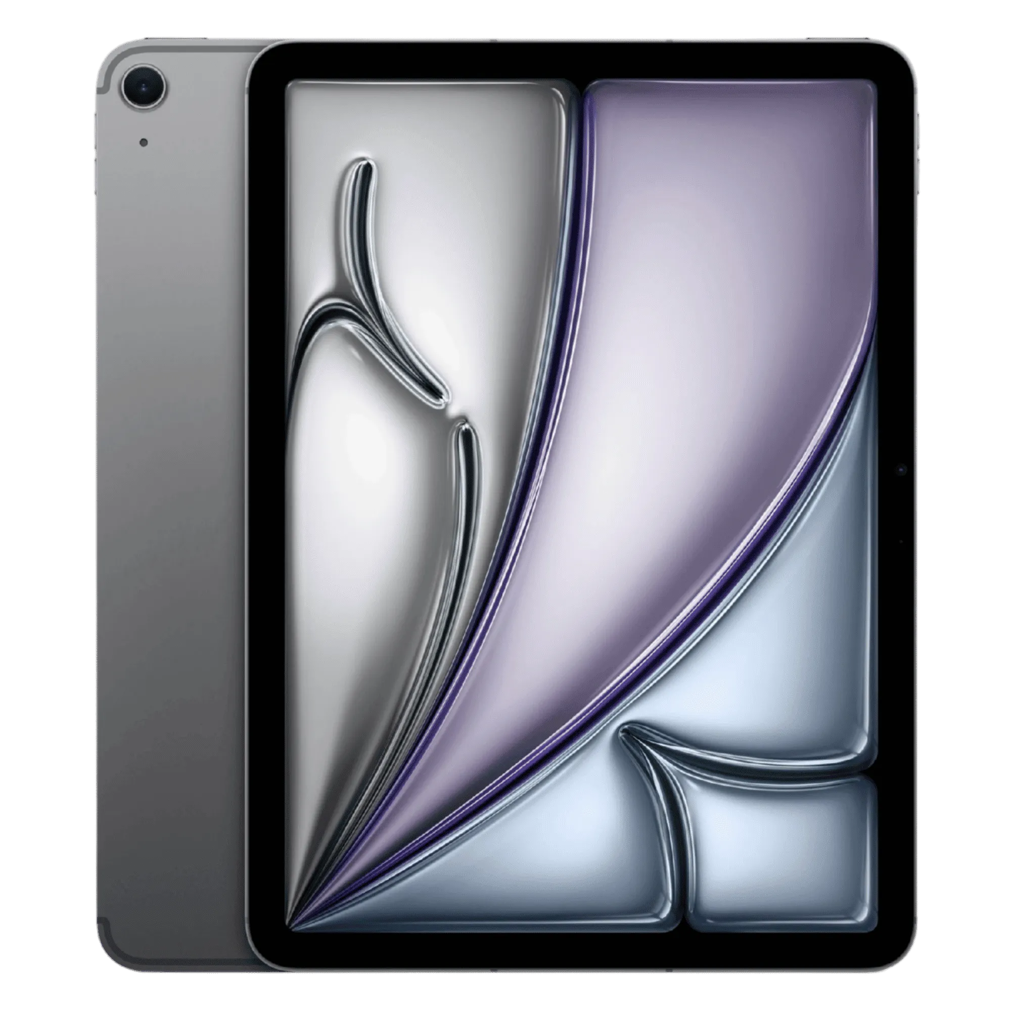 Apple ipad air with apple m4 chip 11 inch wifi cellular space grey 128gb Front Back View