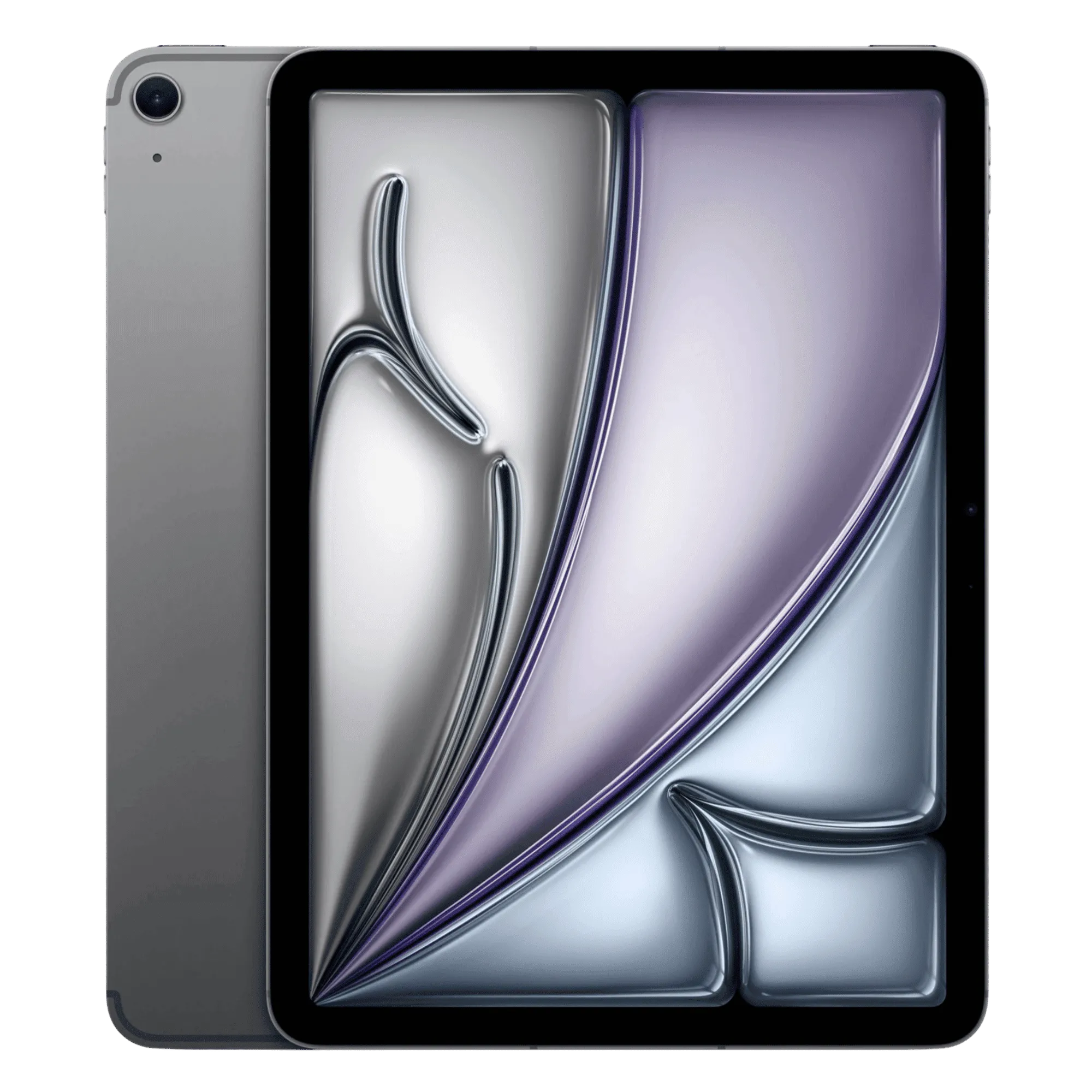 Apple ipad air with apple m4 chip 11 inch wifi cellular space grey 256gb Front Back View