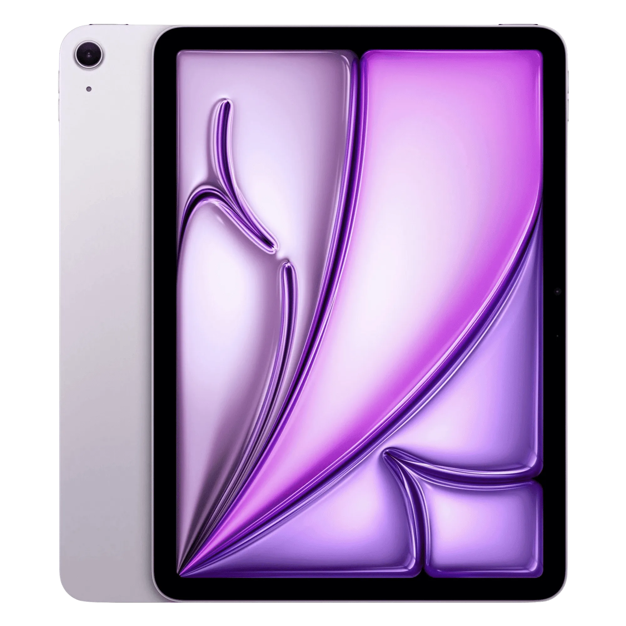 Apple ipad air with apple m4 chip 11 inch wifi purple 256gb Front Back View