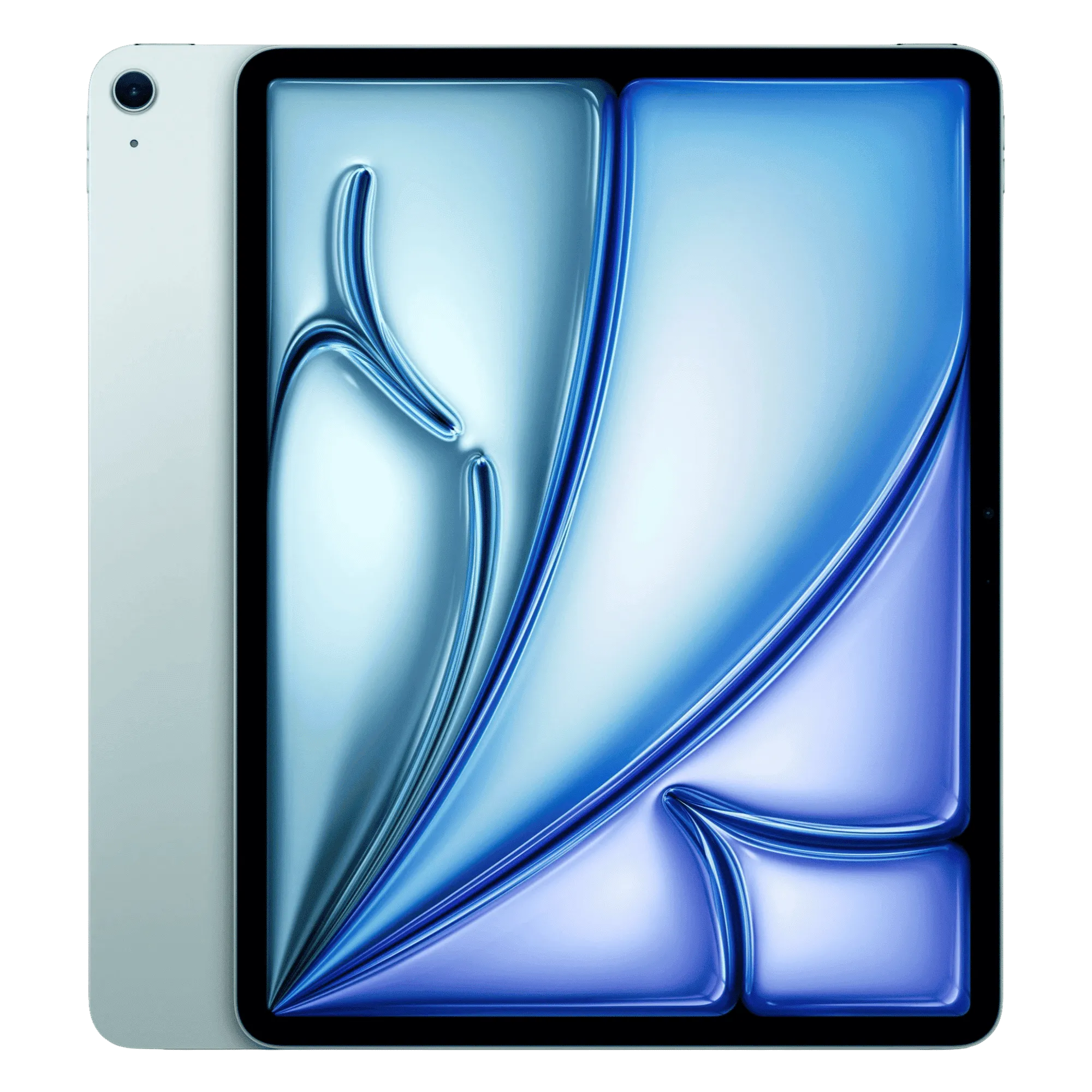 Apple ipad air with apple m4 chip 13 inch wifi blue 256gb Front Back View