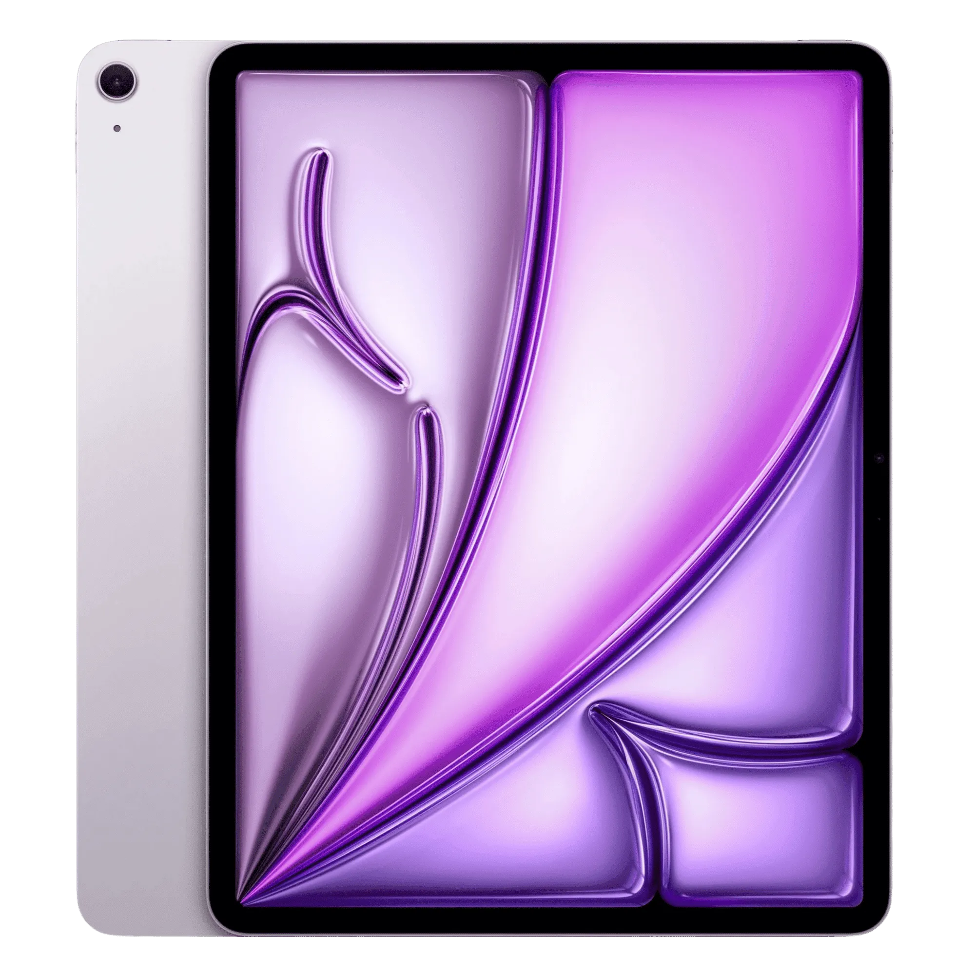 Apple ipad air with apple m4 chip 13 inch wifi purple 256gb Front Back View