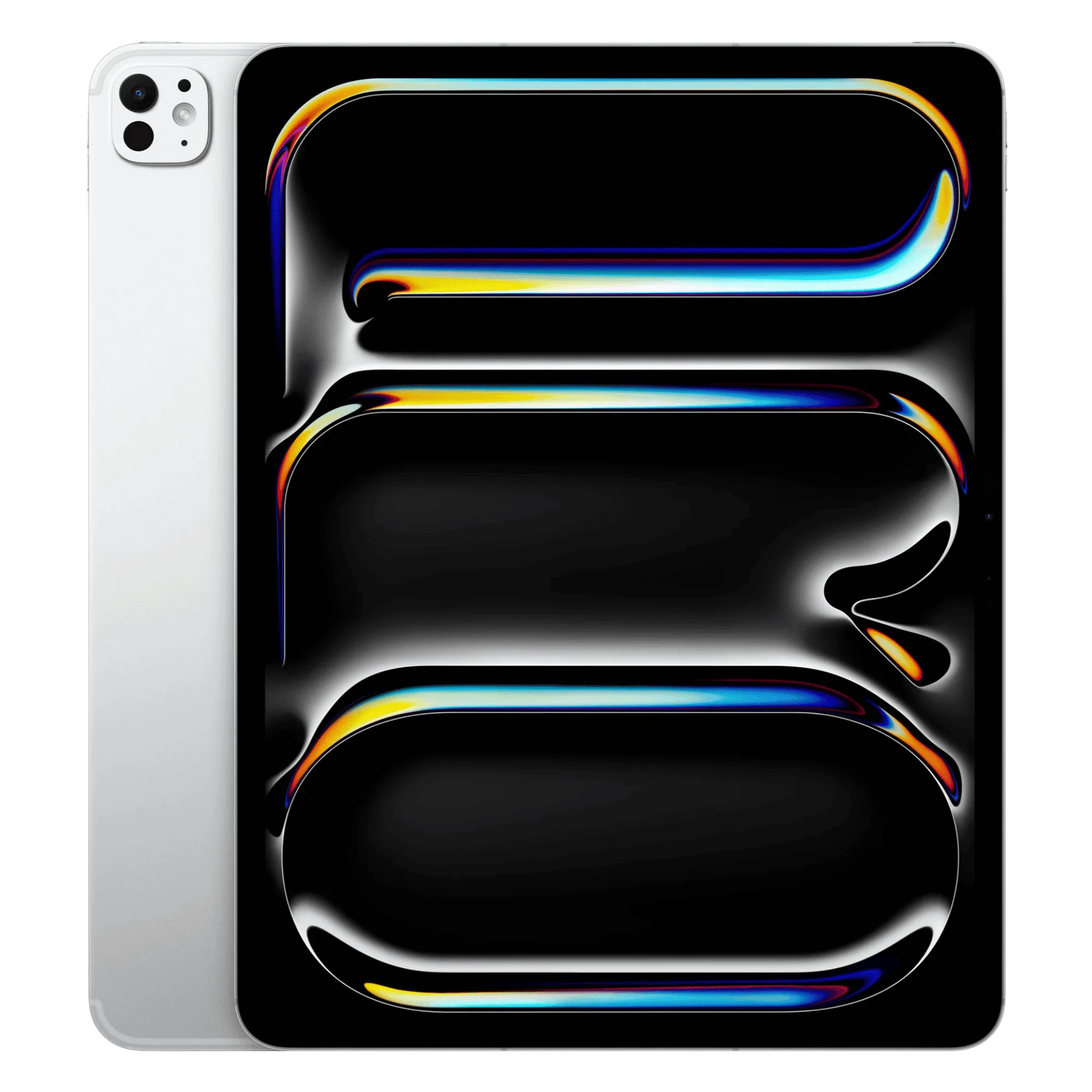 Apple ipad pro nano texture glass with apple m5 chip 13 inch wifi cellular silver 1tb Front Back View