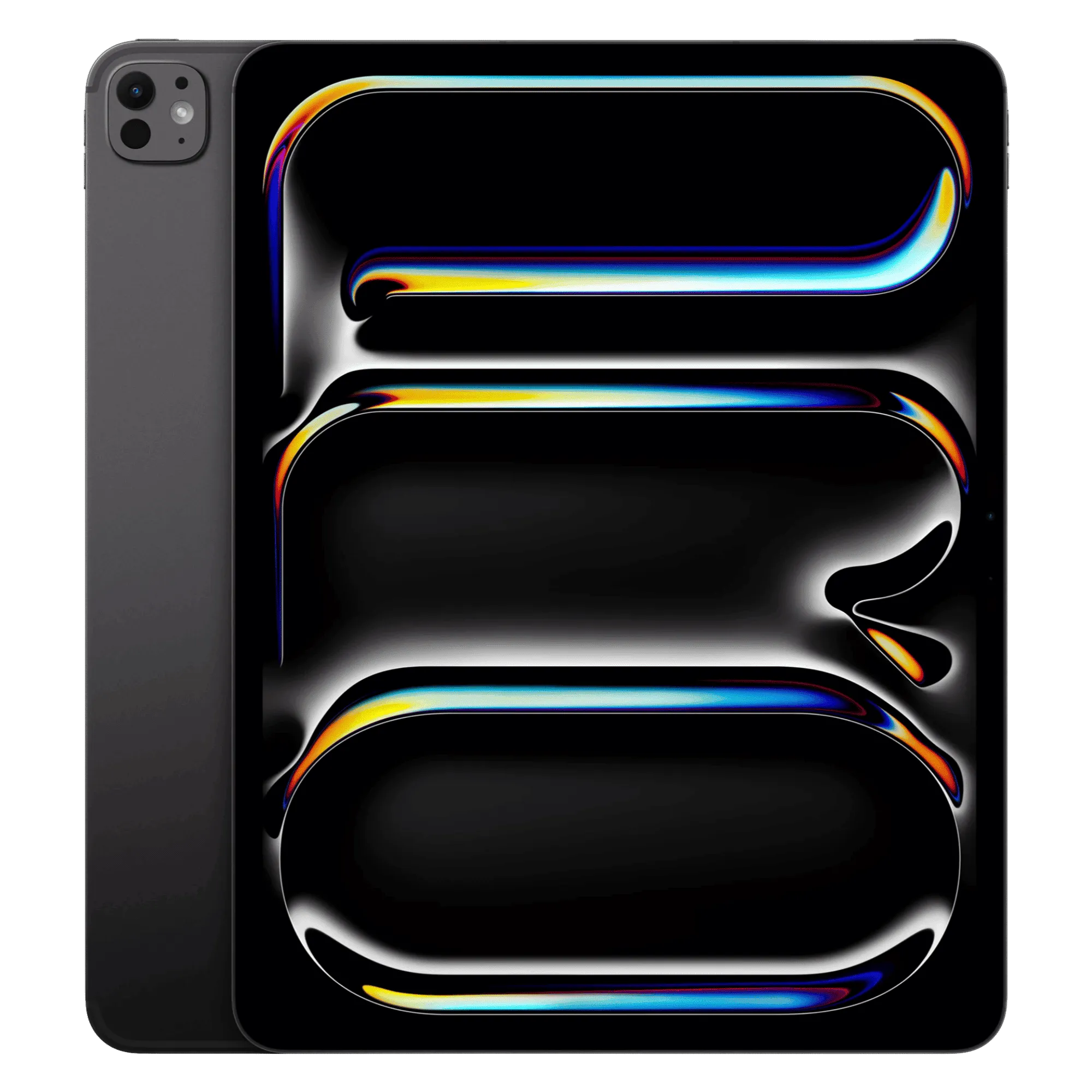 Apple ipad pro nano texture glass with apple m5 chip 13 inch wifi cellular space black 1tb Front Back View