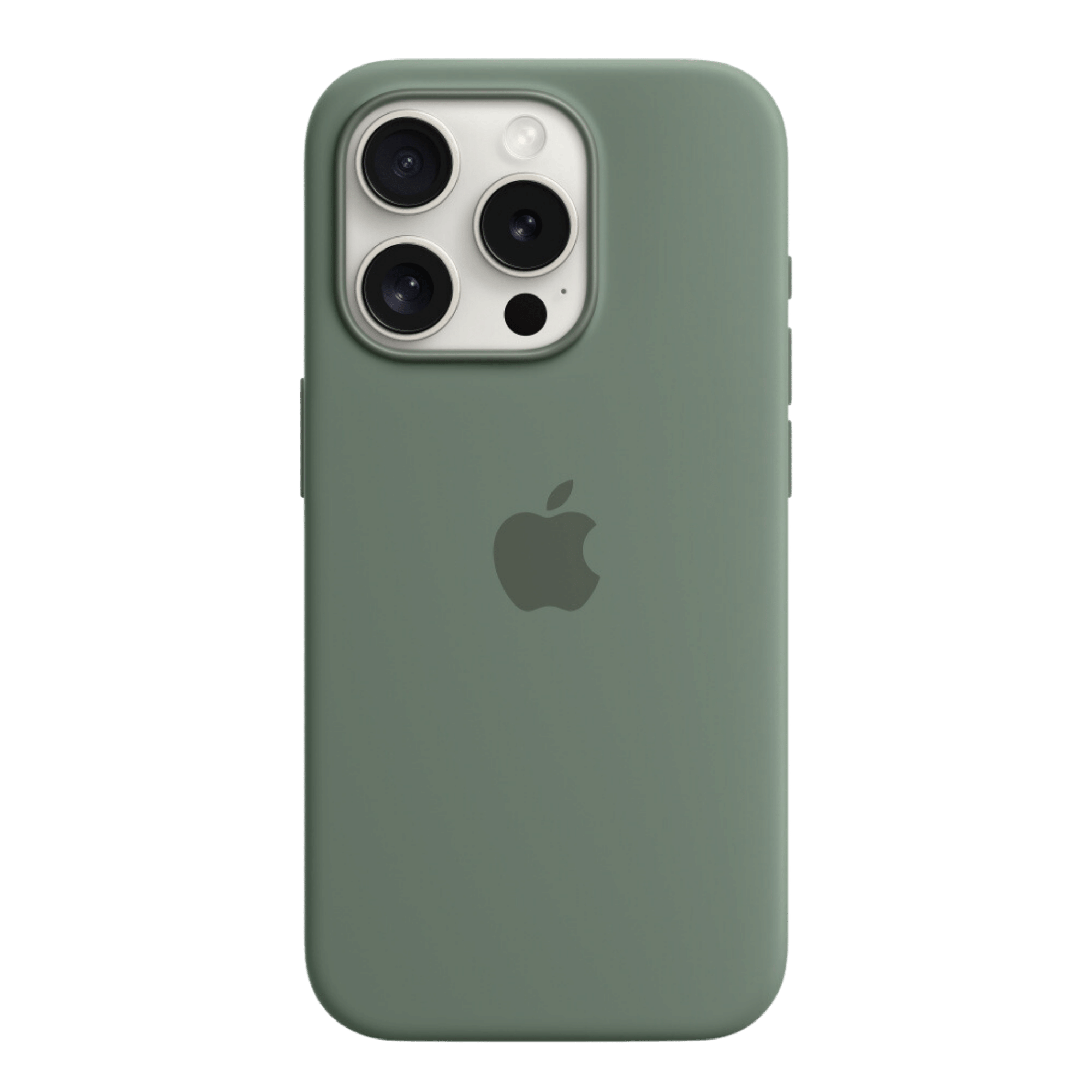 Apple Silicone Case With MagSafe For IPhone 15 Pro Cypress