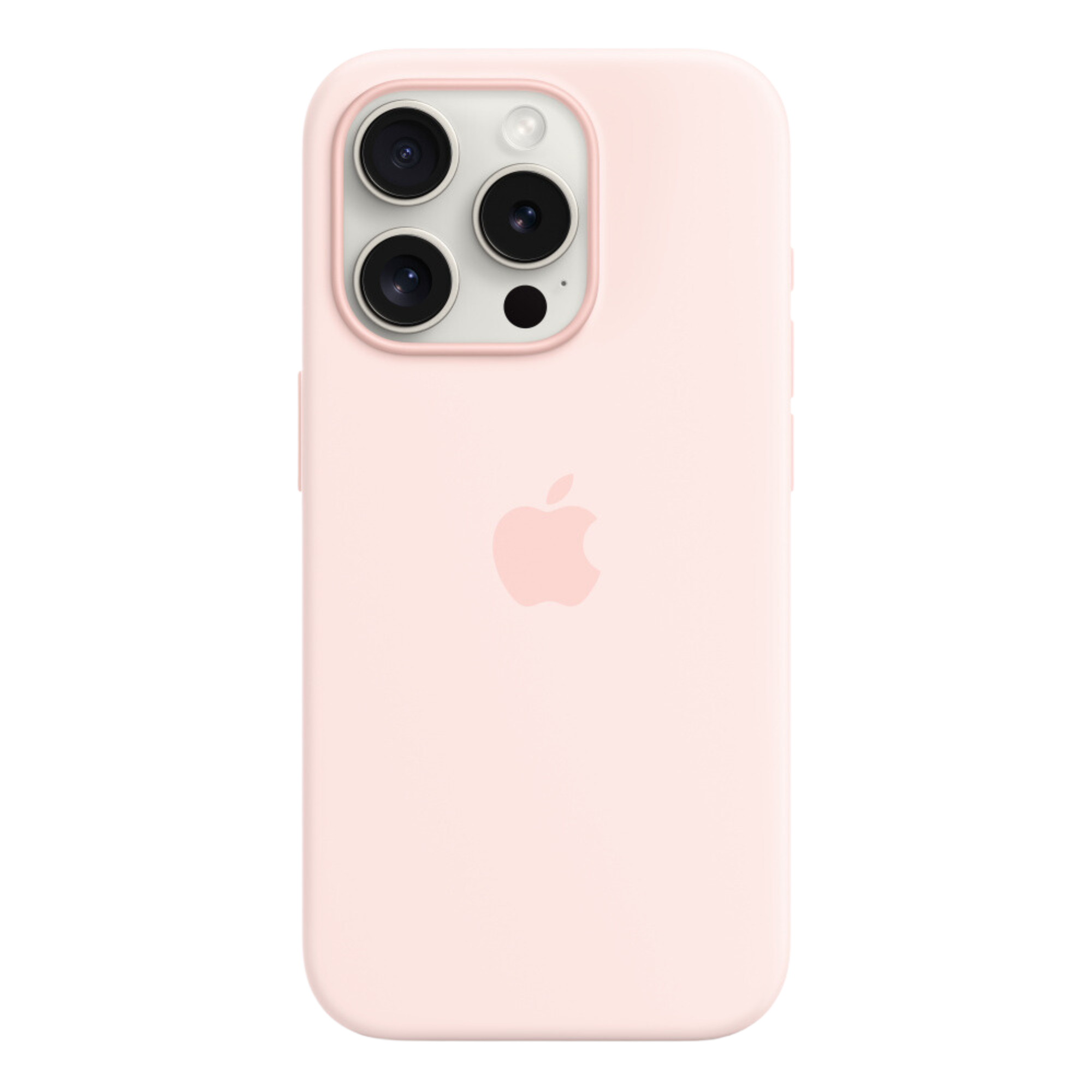 Apple Silicone Case With MagSafe iPhone 15 Pro, Light Pink