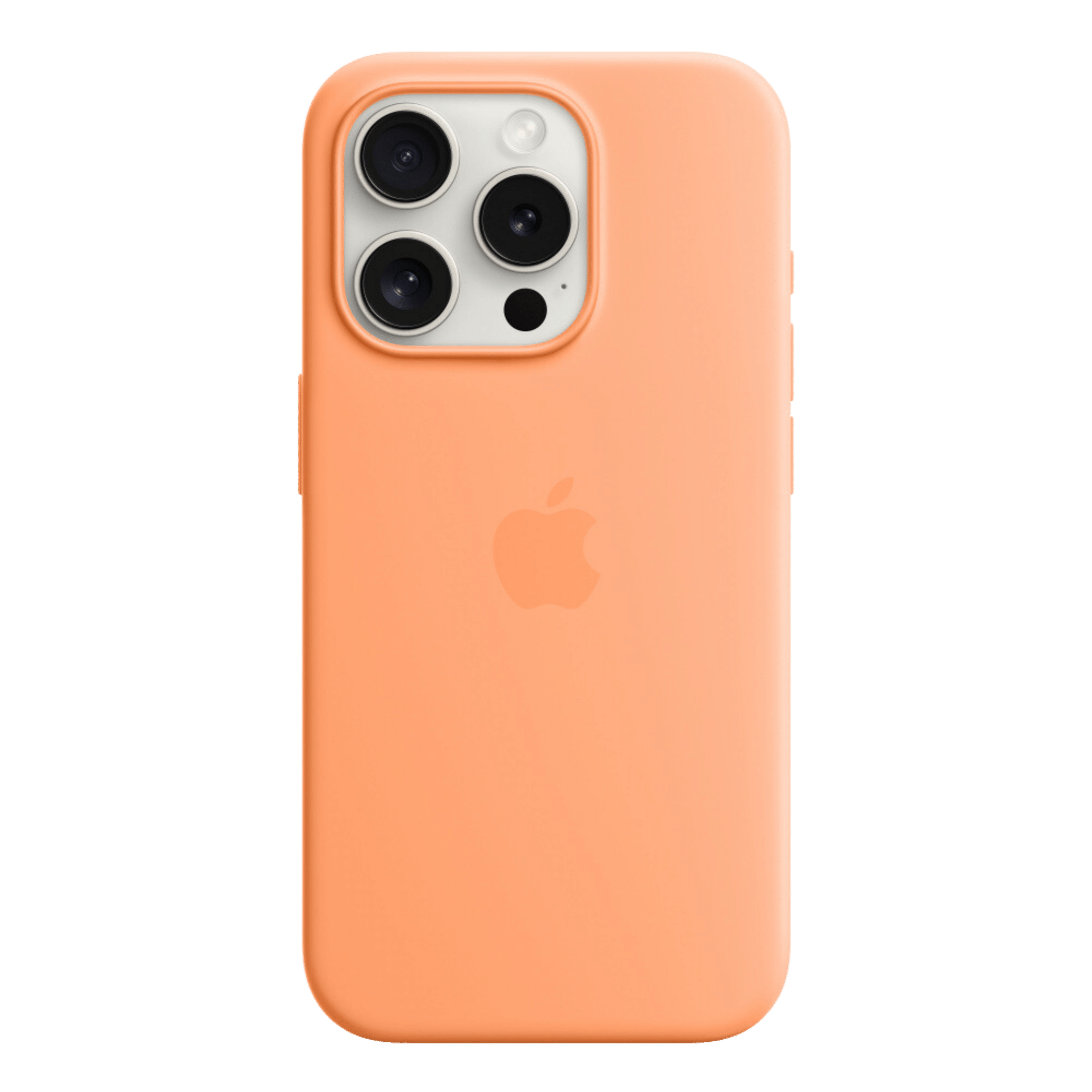 iphone 15 pro max apple silicone case orange