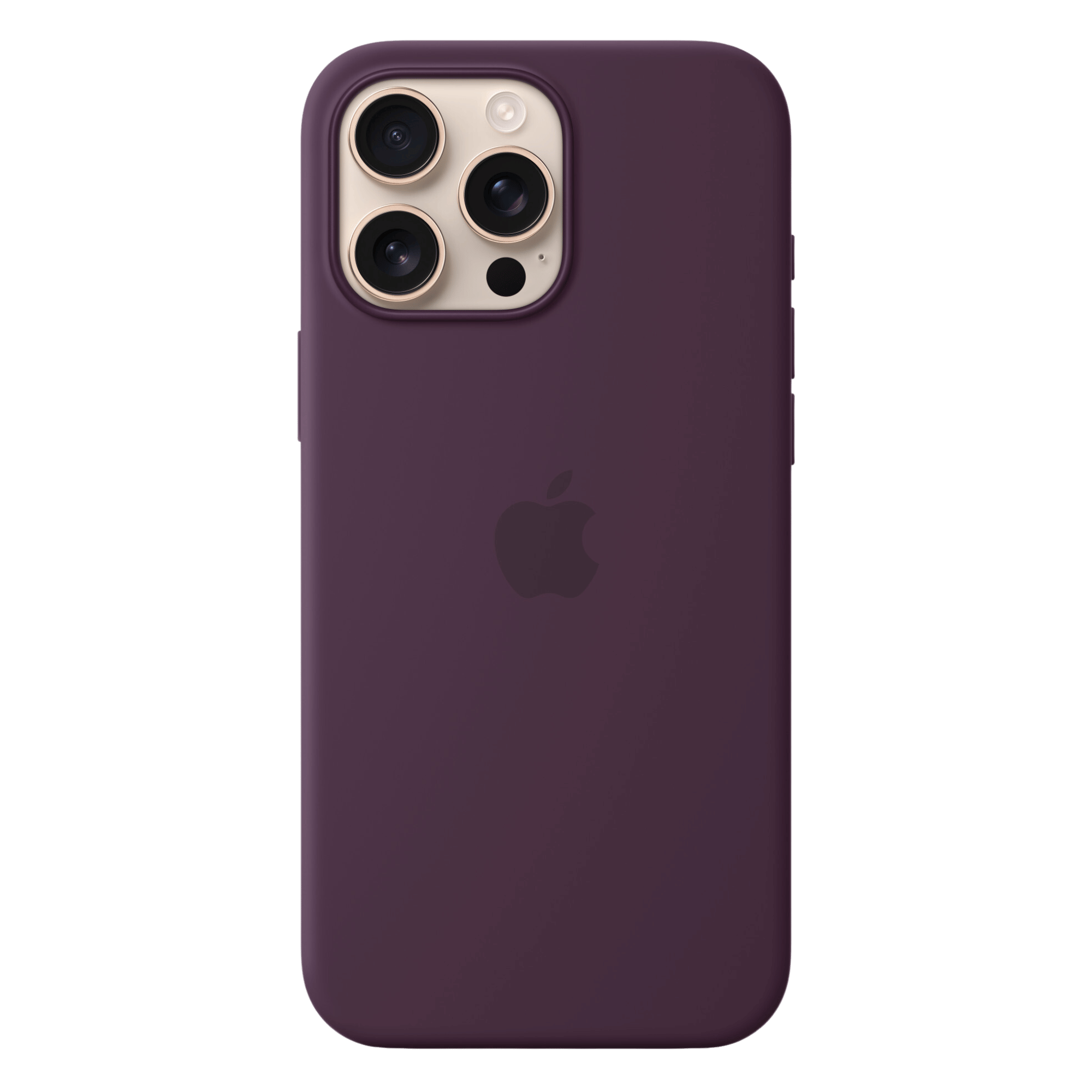iphone 16 pro max apple silicone case plum