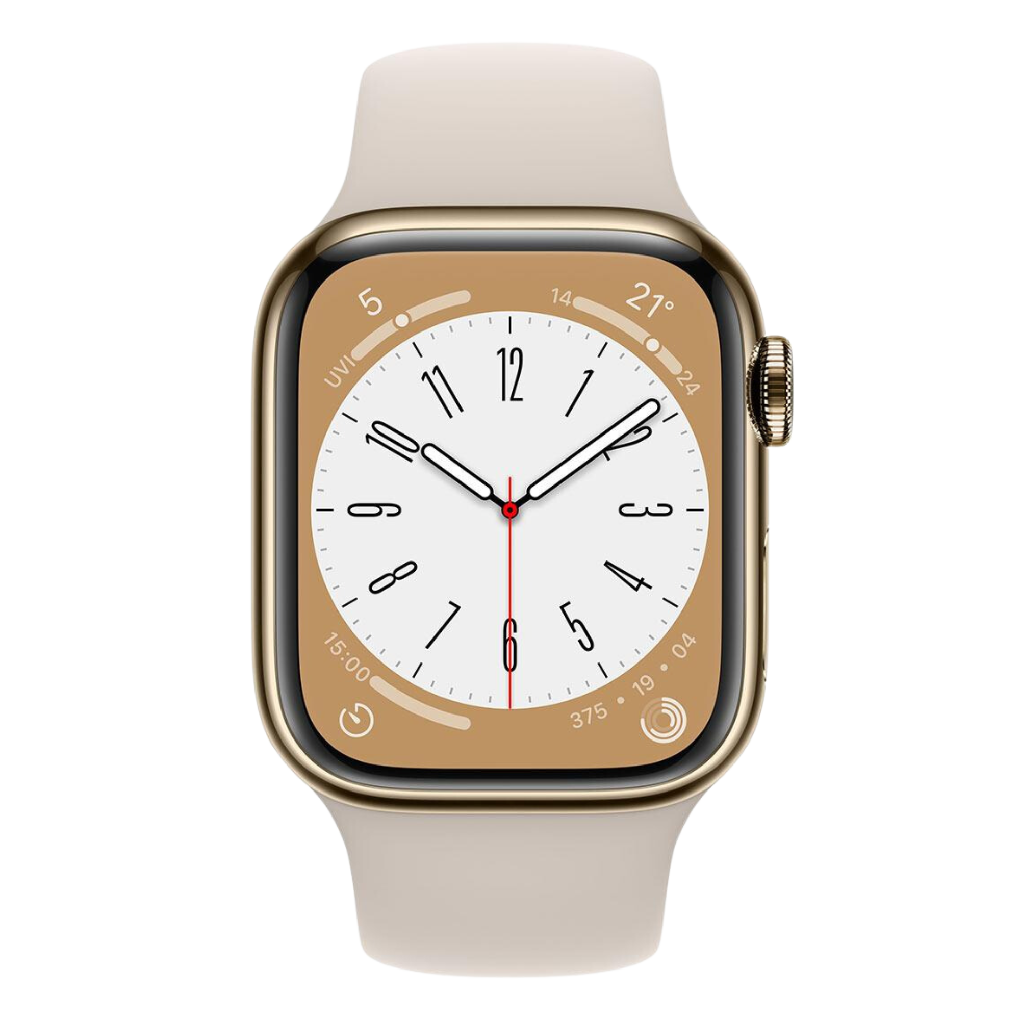 Buy Apple Watch Series 8 GPS + Cellular Gold, Starlight,45 mm at