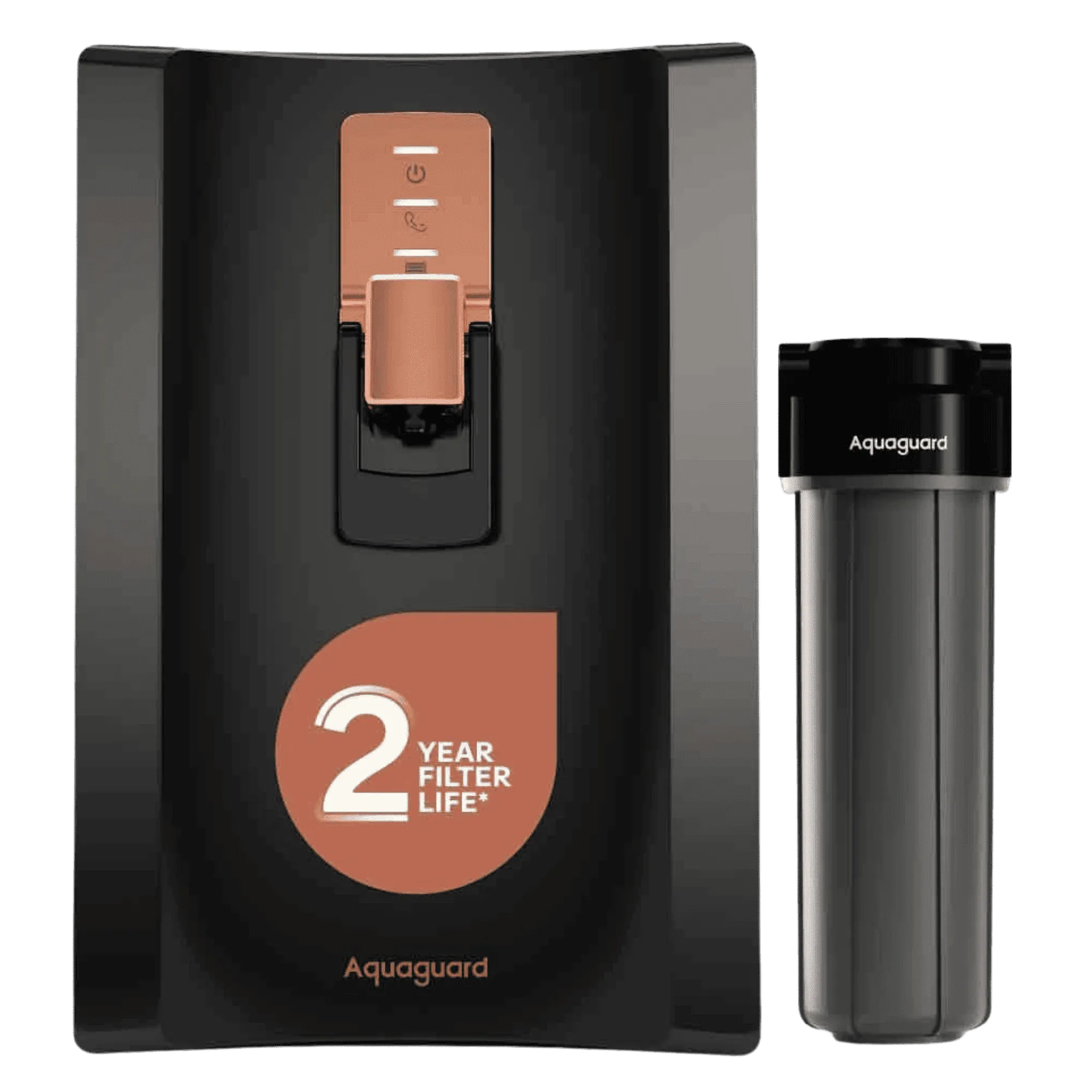 Aquaguard enrich superio ro uv stainless steel water purifier gwpdesr2b00 5 l black Full View
