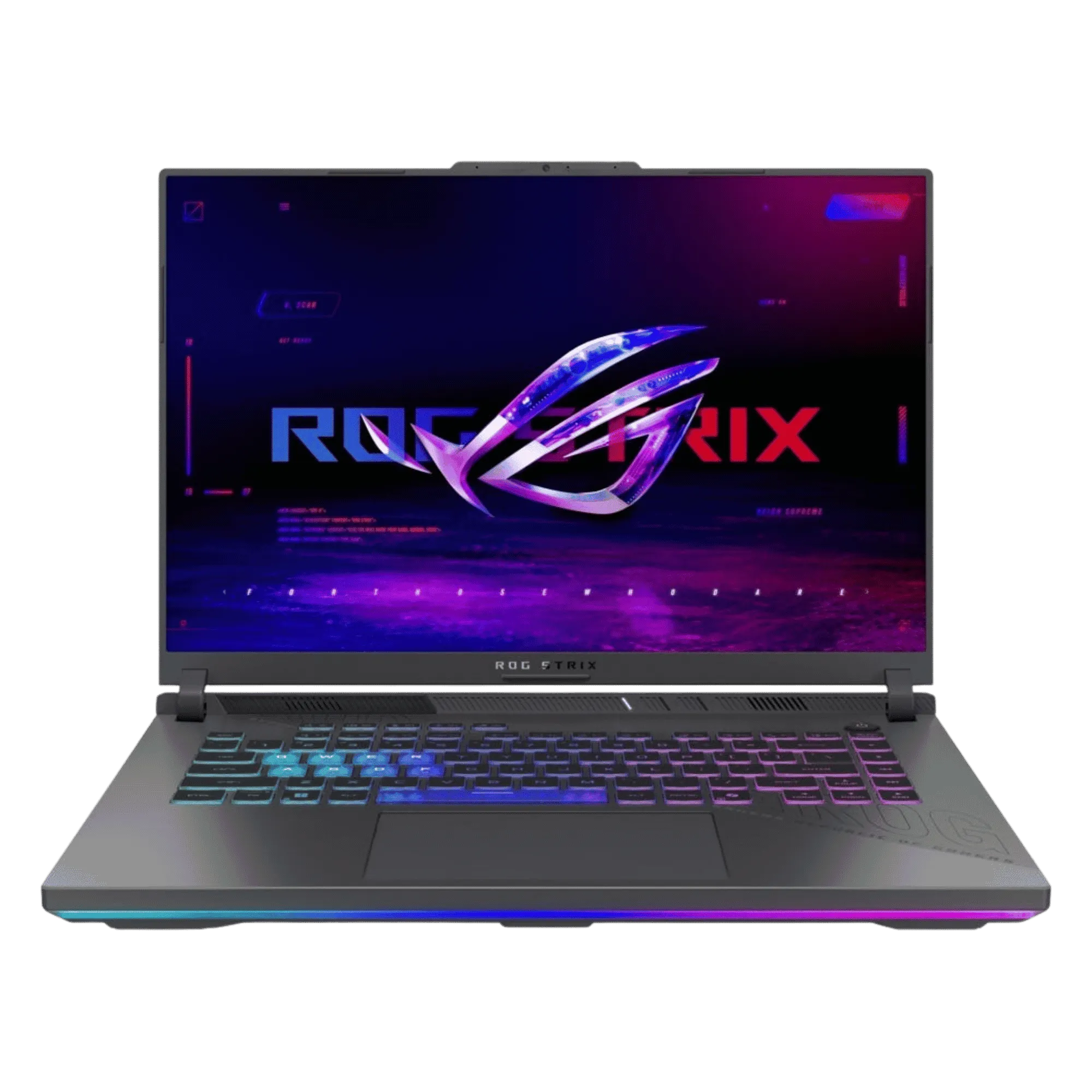 Asus rog strix g16 amd ryzen 9 8940hx windows 11 home gaming laptop g614pr rv032ws eclipse gray 16gb 1tb Front View