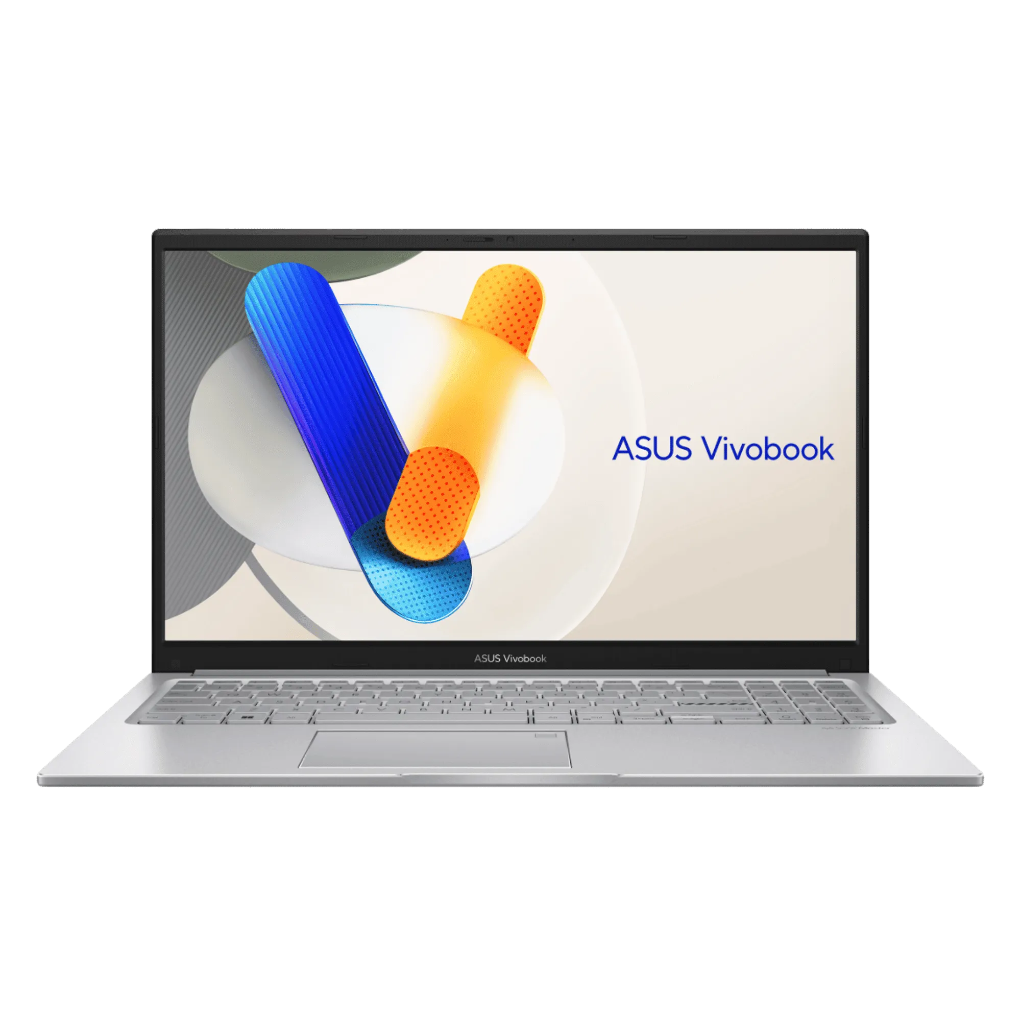 Asus vivobook 15 intel core 5 120u windows 11 home laptop x1504vap bq224ws cool silver 16gb 512gb Front View