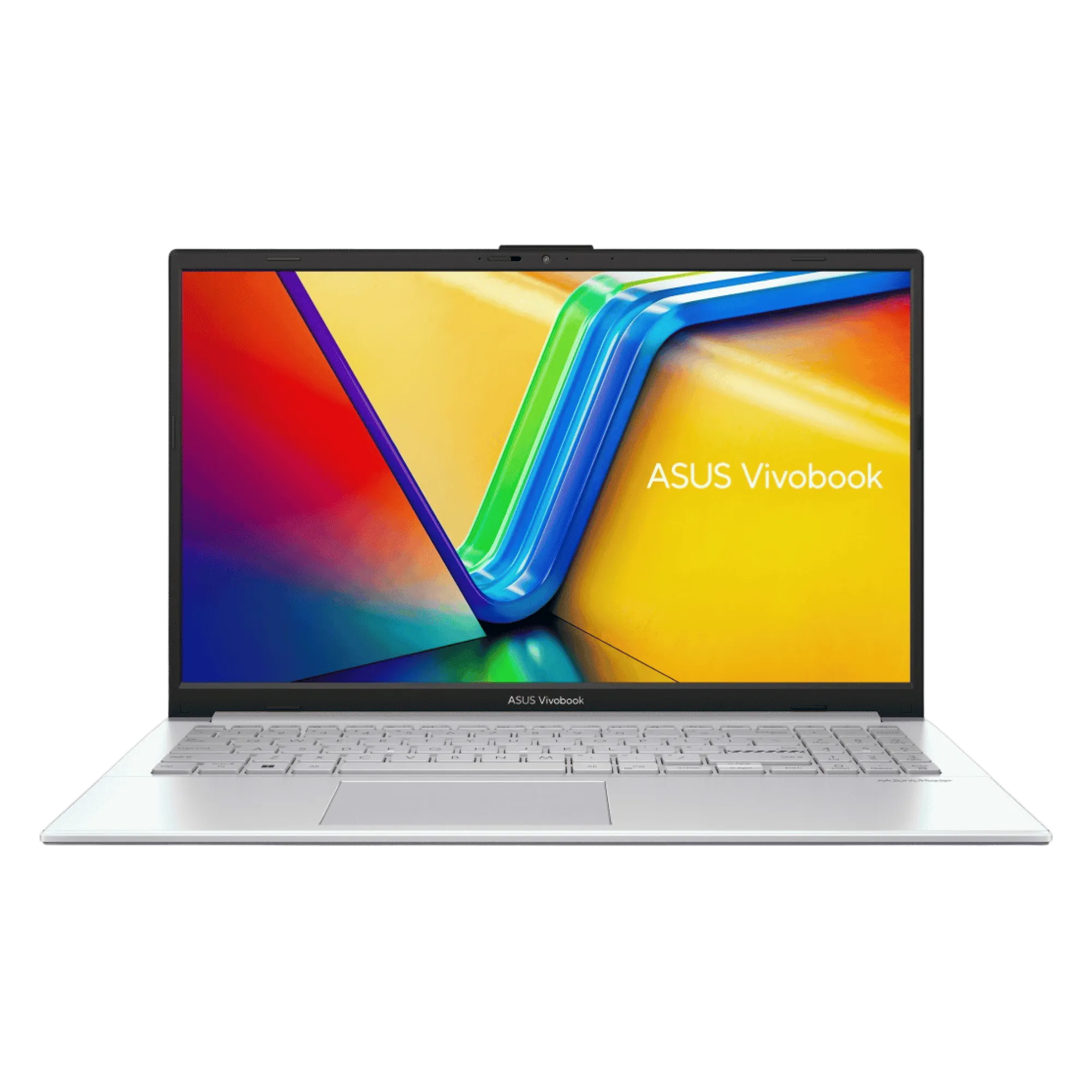 Asus vivobook go 15 amd ryzen 3 7320u windows 11 home laptop e1504fa bq2321ws cool silver 8gb 512gb Front View