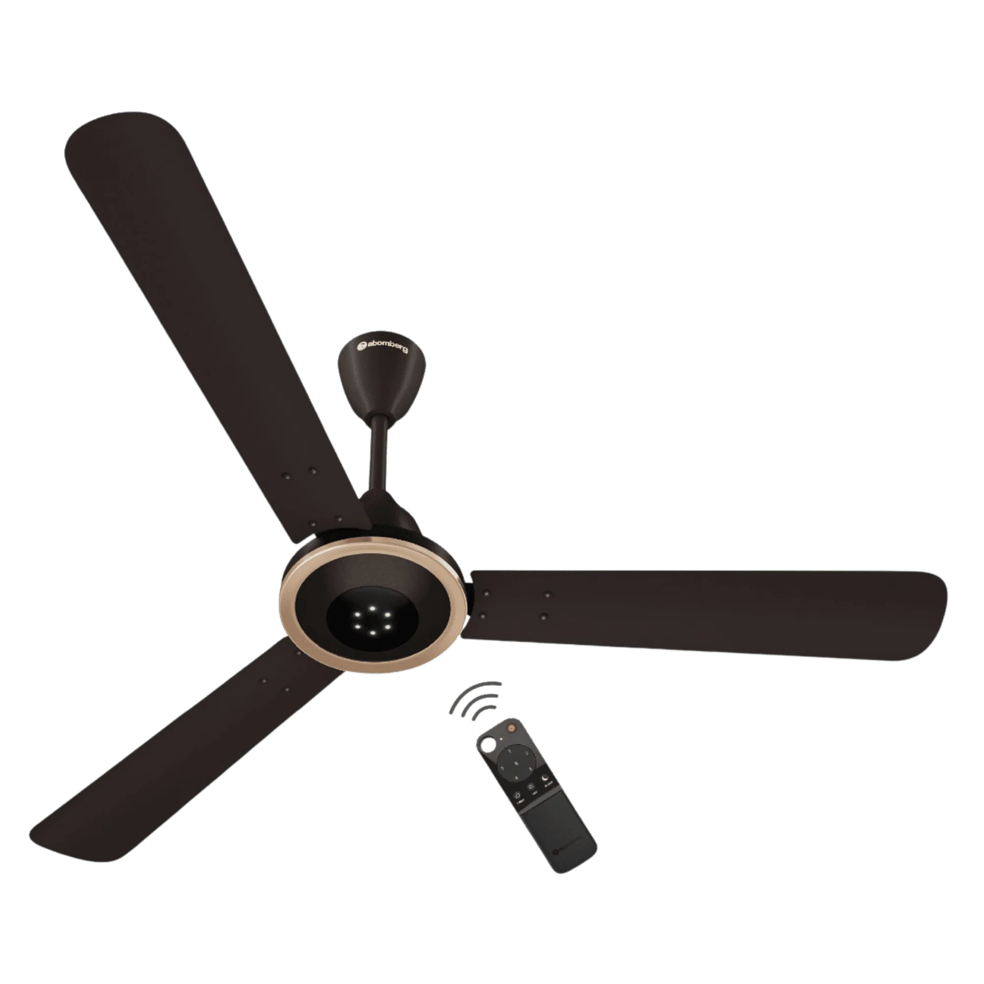 Atomberg erica meta bldc ceiling fan with remote 1230mm ceiling fan blaze brown Front View