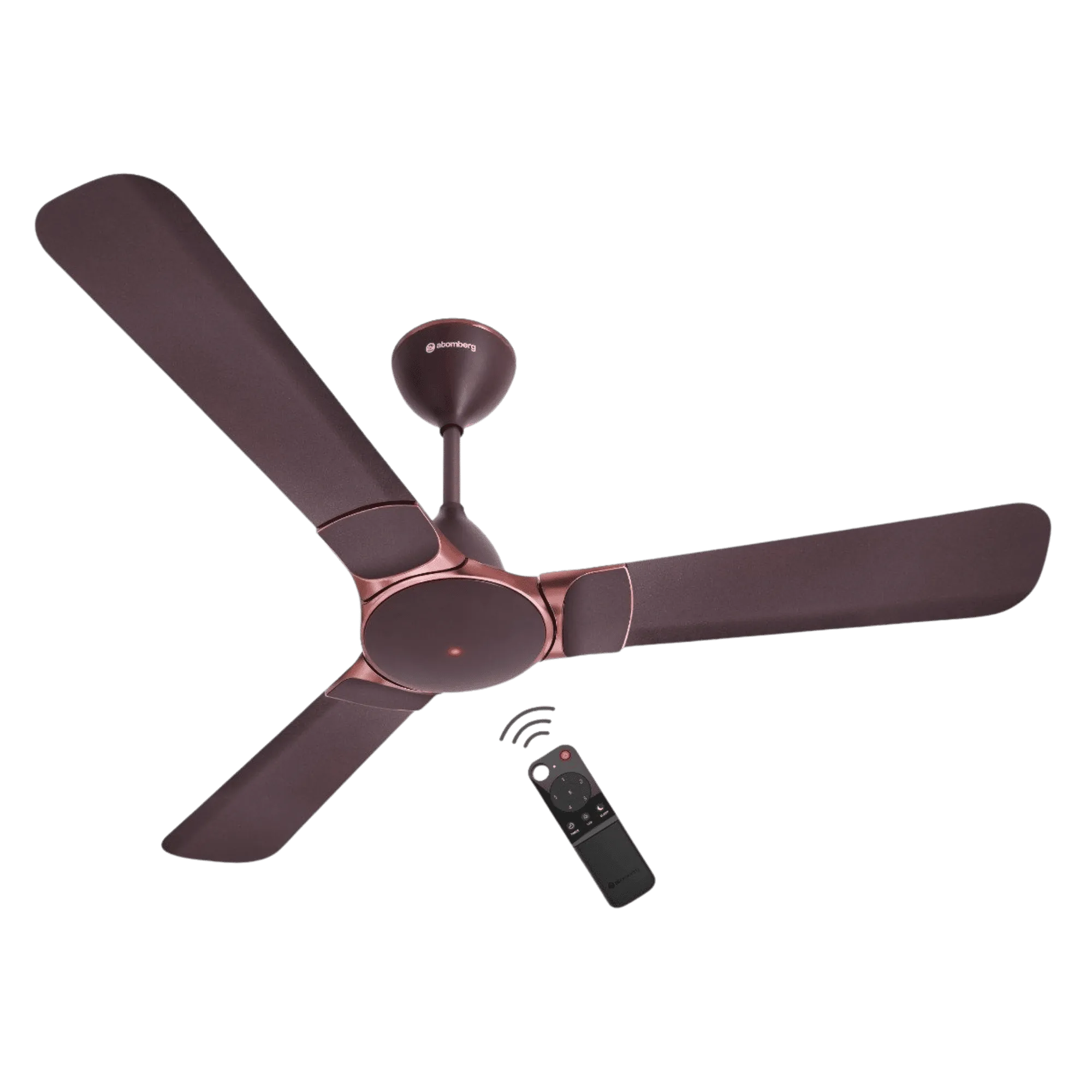 Atomberg erica nuvo bldc ceiling fan with remote 1200mm ceiling fan umber brown Front View