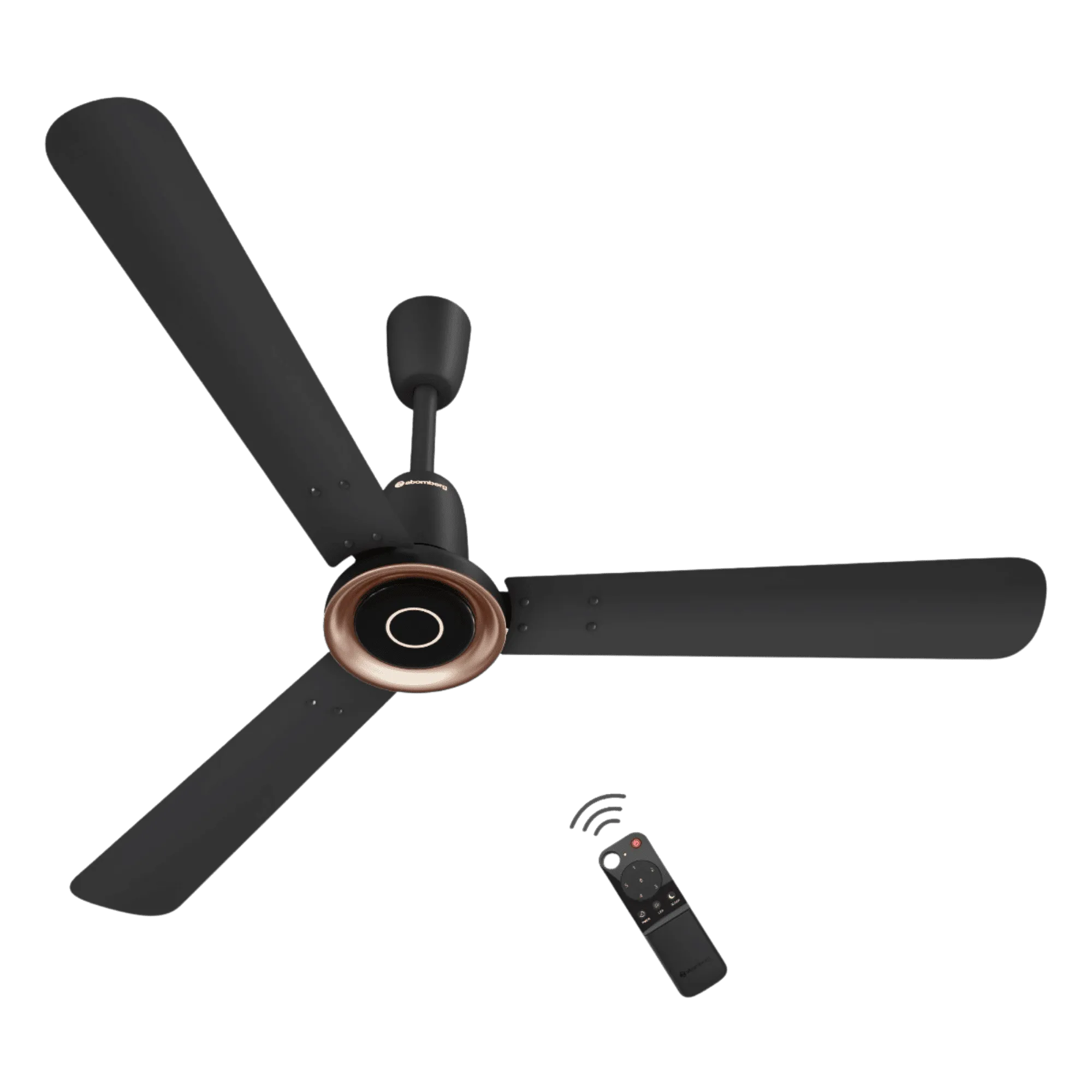 Atomberg studio nexus bldc motor with remote 1200 mm ceiling fan fg1238 midnight black Full View