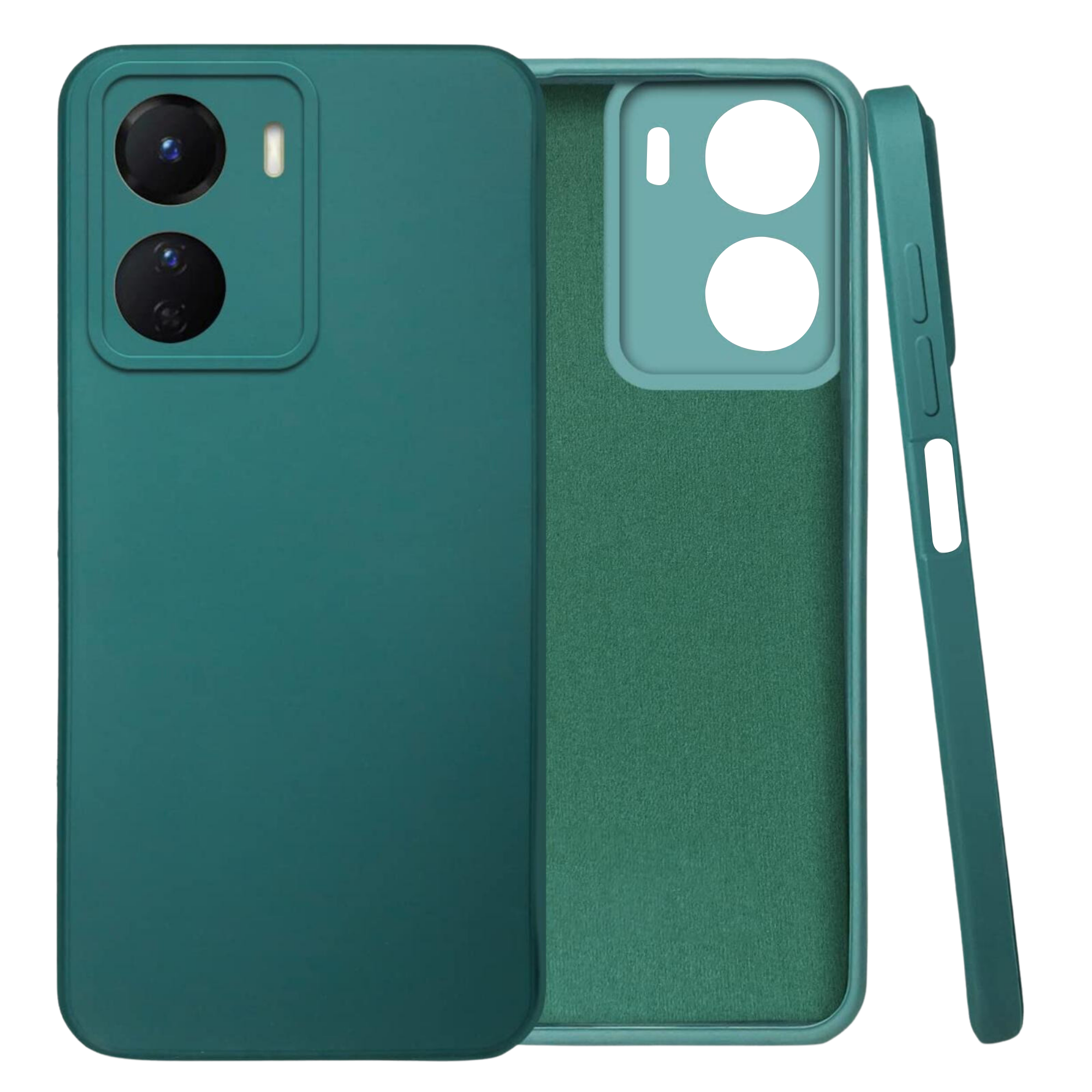 Pc Soft Tpu Back Case For Vivo Y16 ( Green )