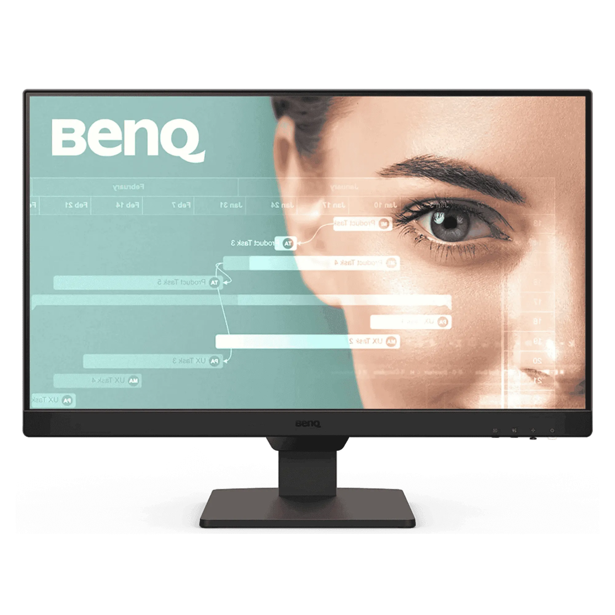 Benq gw2490c fhd ips eye care monitor black 24 inch Front View