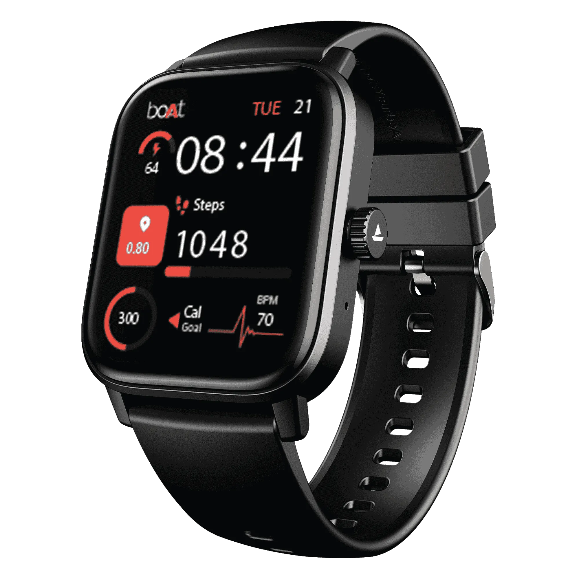 Boat wave astra neo smartwatch active black Front Right View