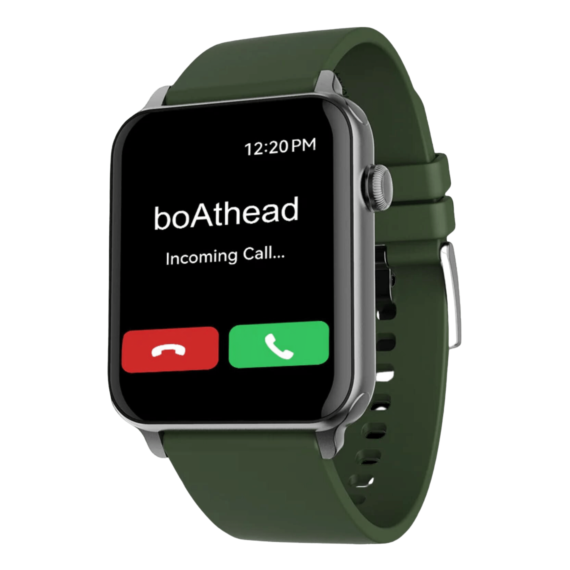 Boat wave voice smart watch basil green Front View