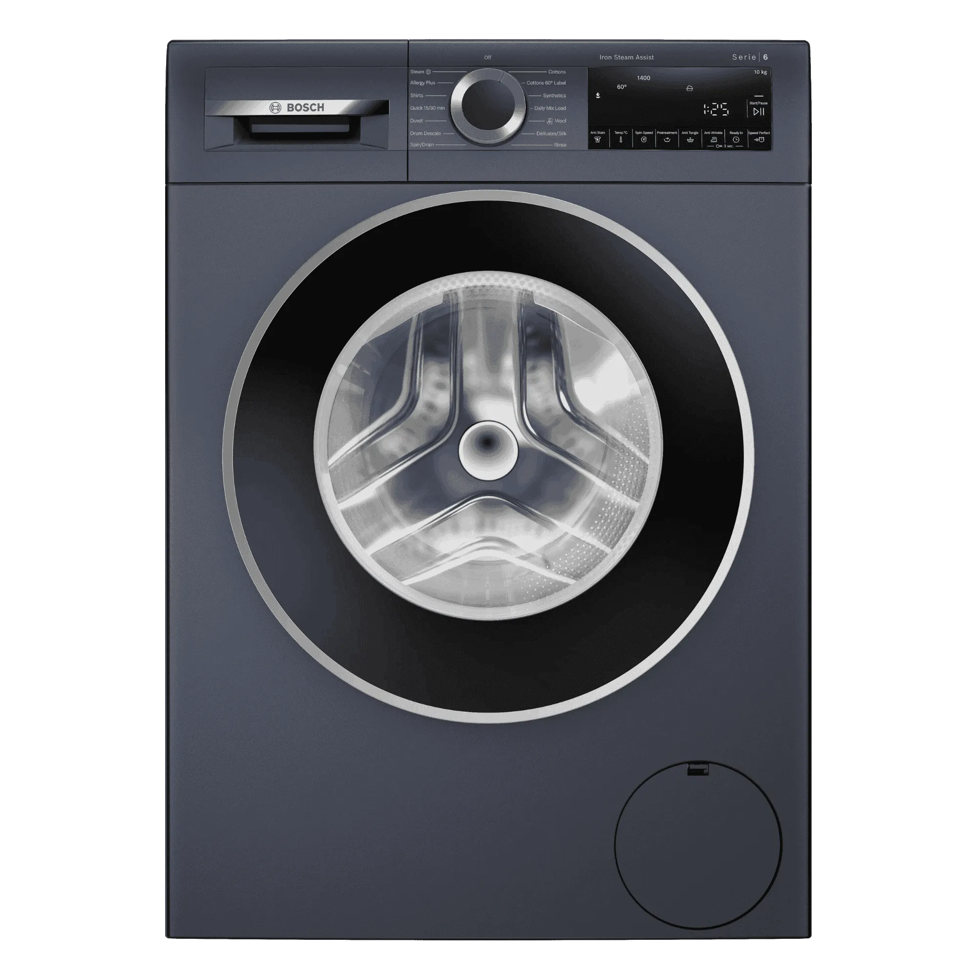 Bosch 10 0kg fully automatic front load washing machine wga254zpin blue Full View