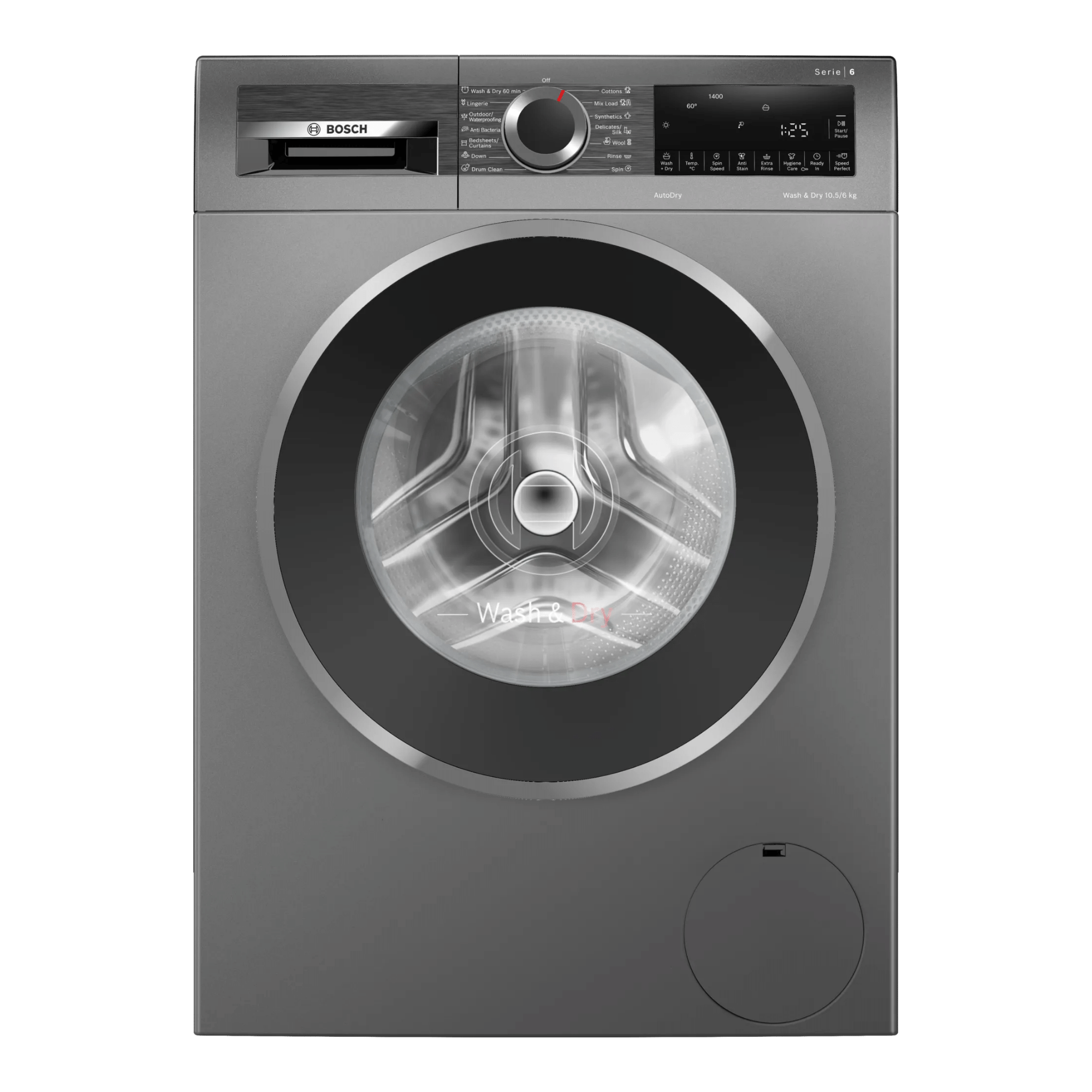 Bosch 10.5Kg/6Kg Front Load Washer Dryer Combo Dark Grey