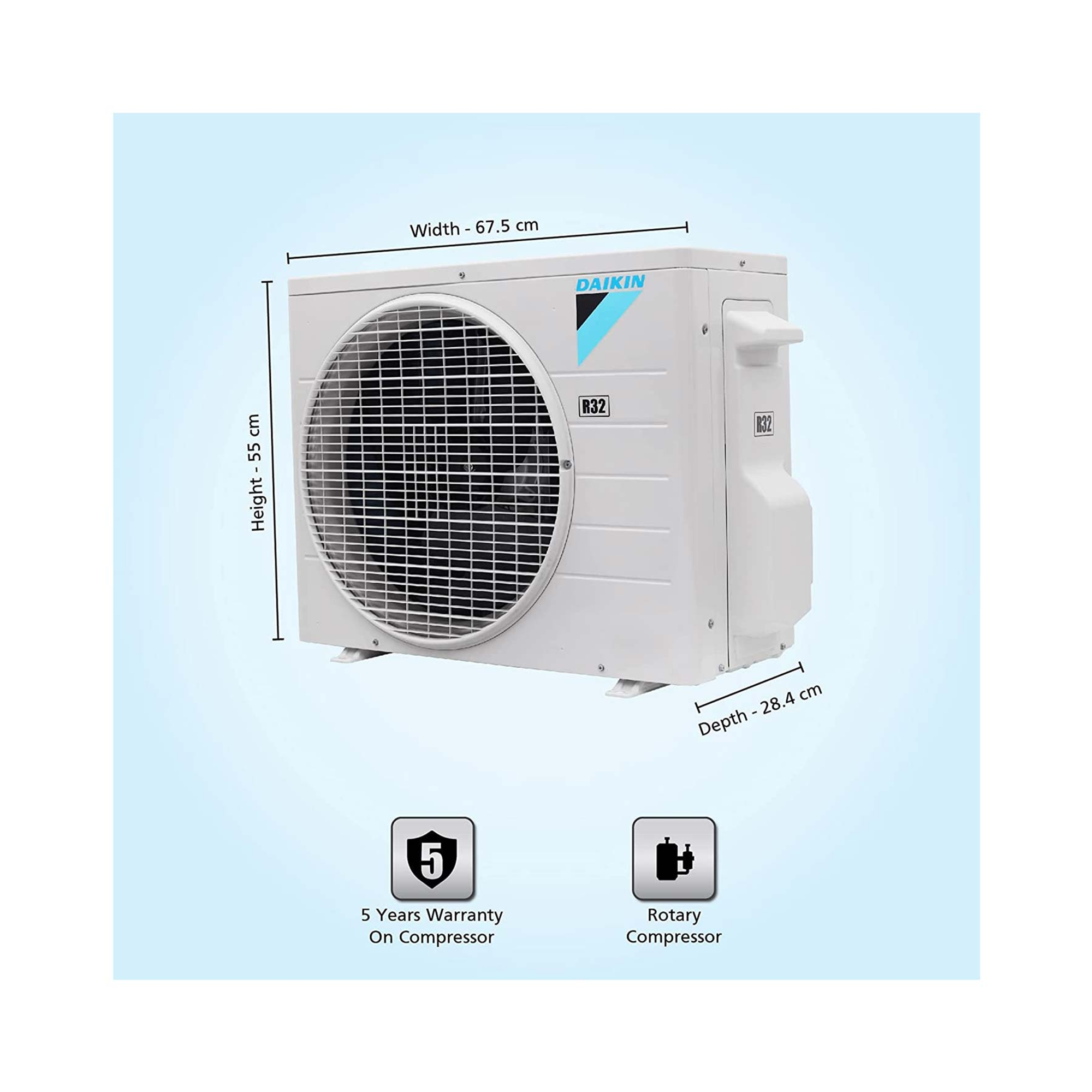 daikin non inverter ac 1 ton price