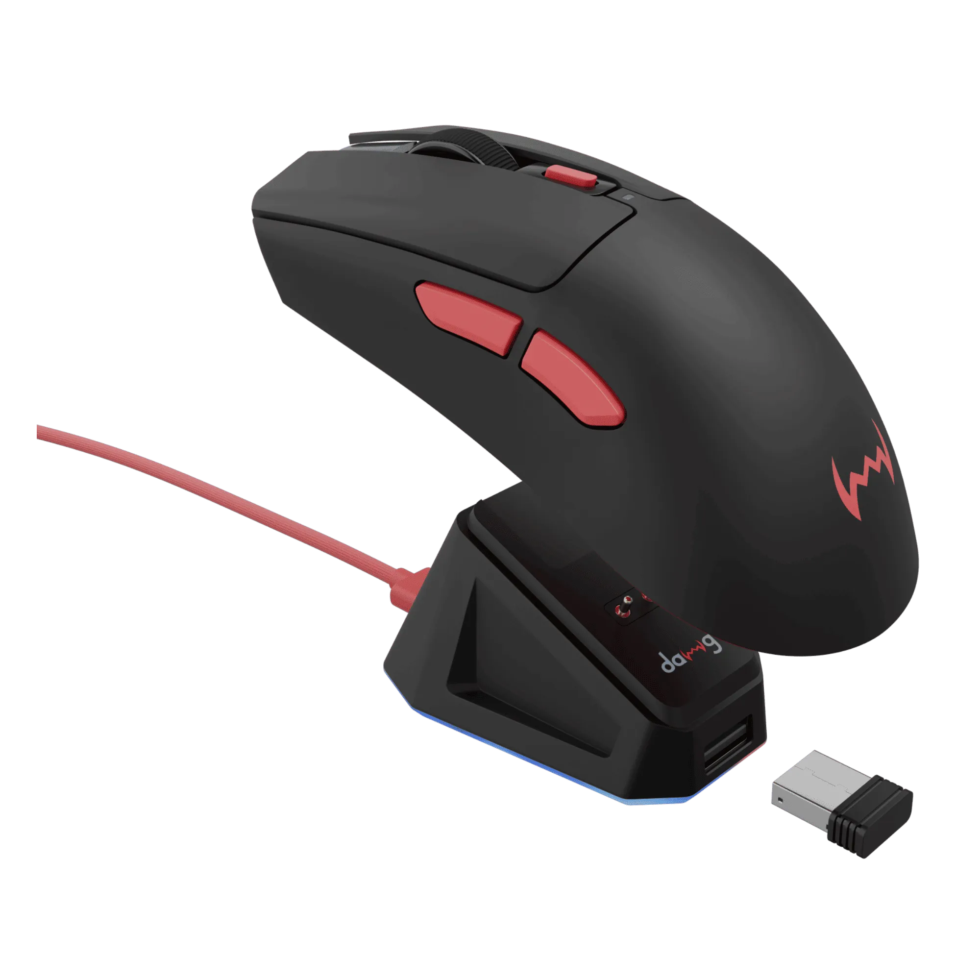Dawg slay 50 12000 dpi wireless gaming mouse black Full View