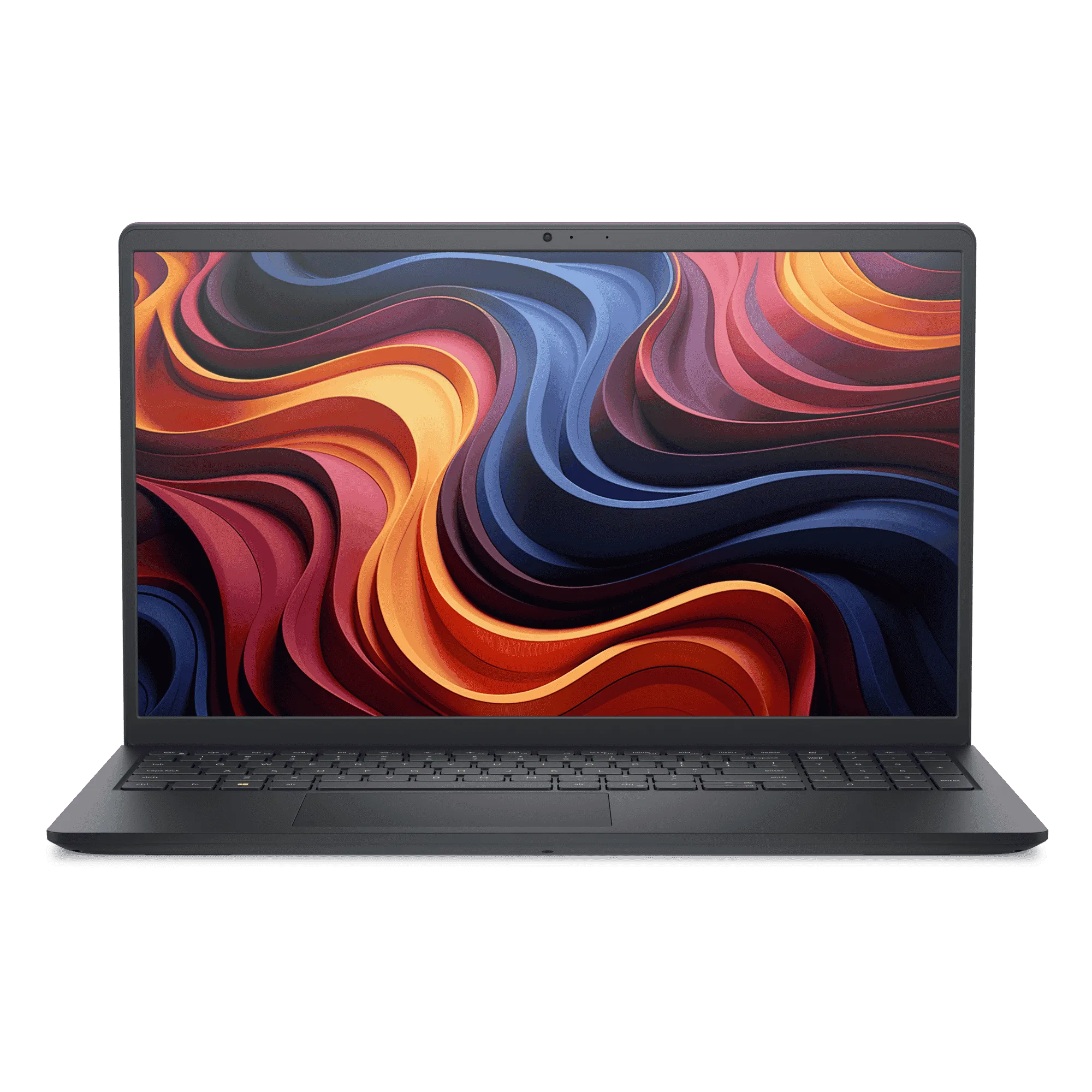 Dell 15 amd ryzen 3 7320u windows 11 home laptop odc1525585101rinb1 carbon black 8gb 512gb Front View