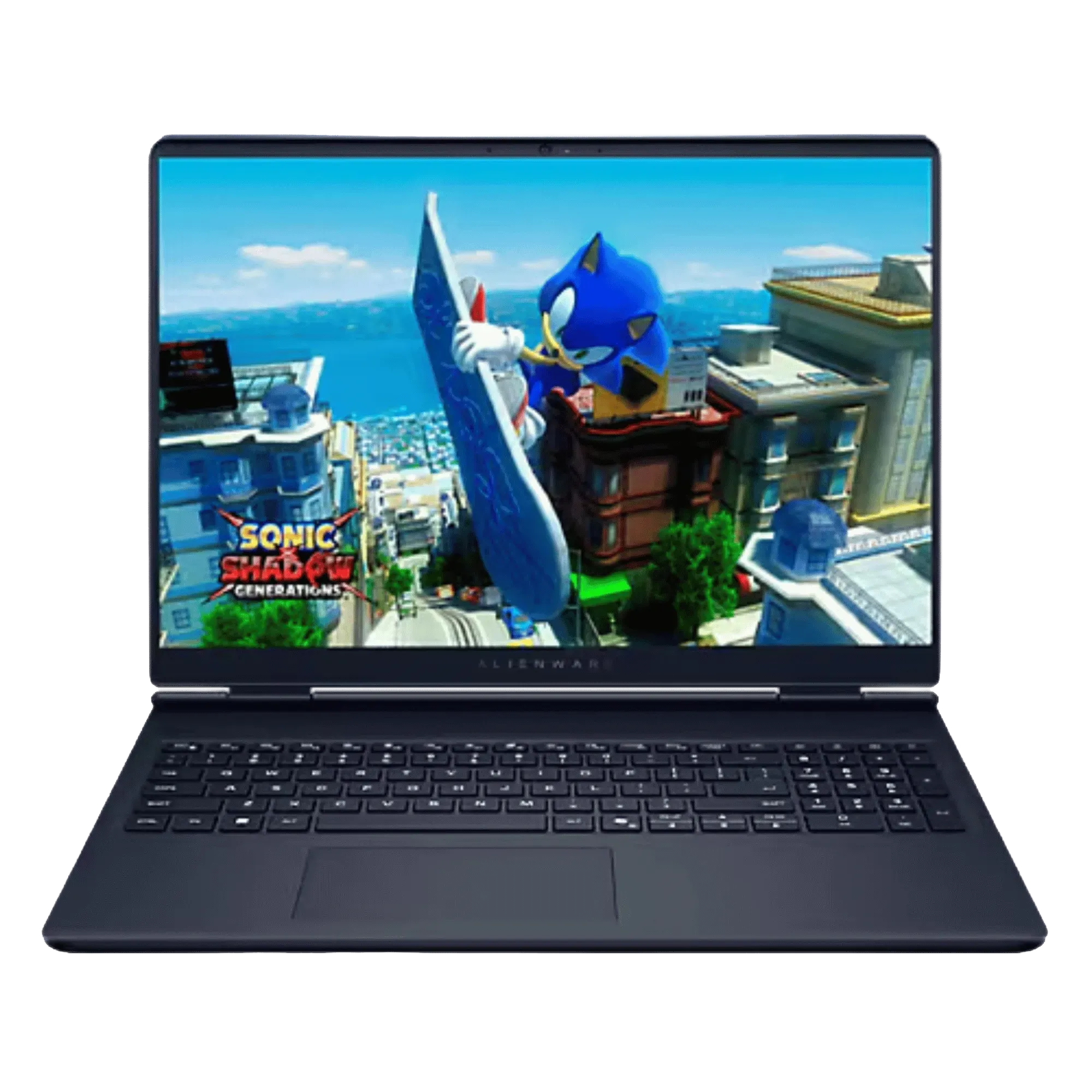 Dell alienware 16 aurora intel core 7 240h windows 11 home gaming laptop oan1625002201mino interstellar indigo 16gb 1tb Front View Image