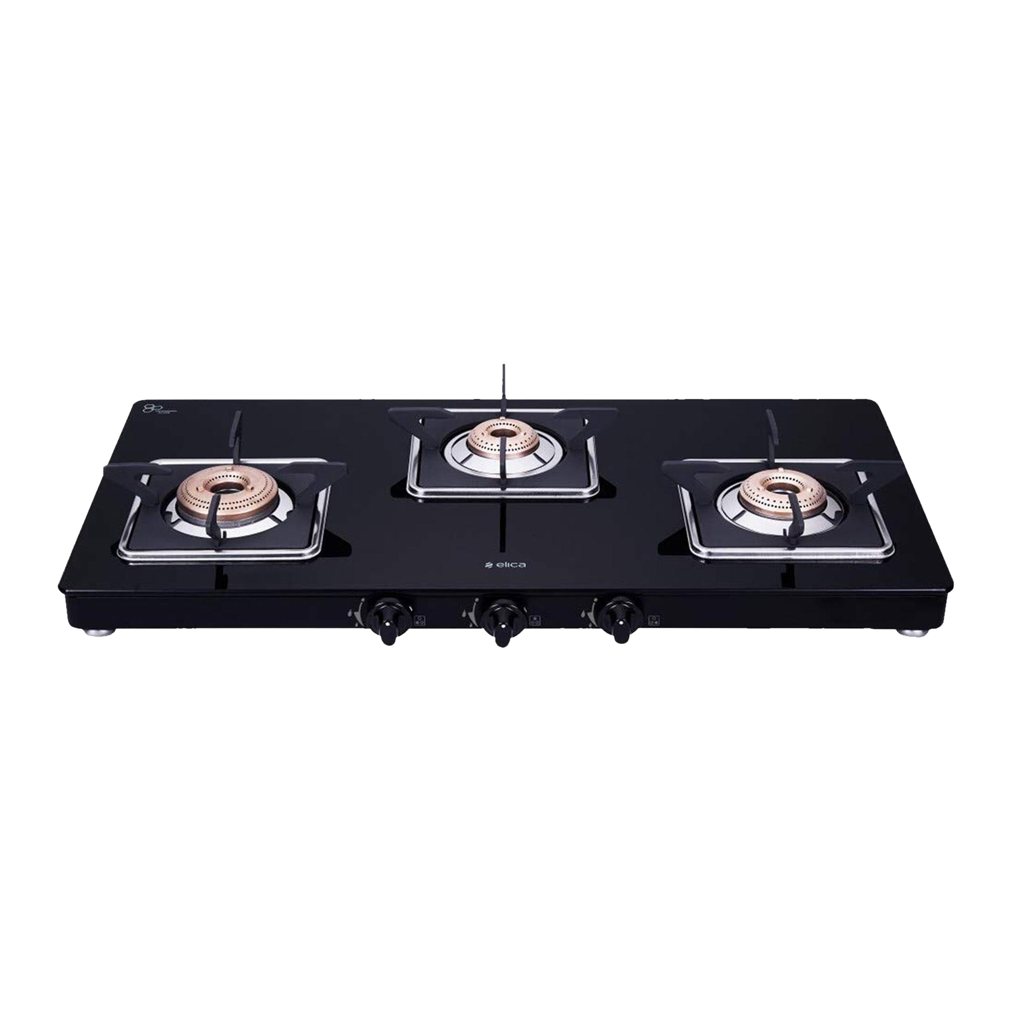 Elica 3 Burner Gas Stove 773 CT VETRO Best Price Poorvika